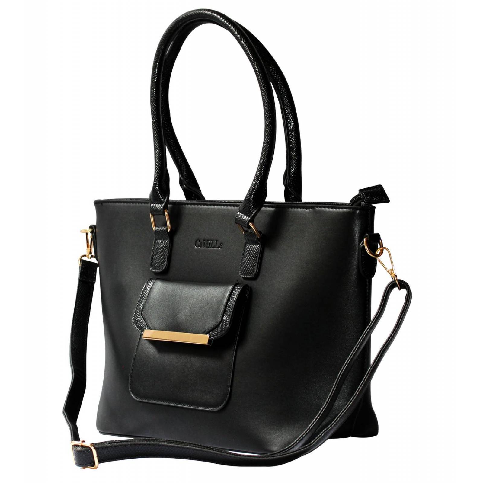 Bolsa de Mano Shopping Camille, Gran Tamaño, Moderna 