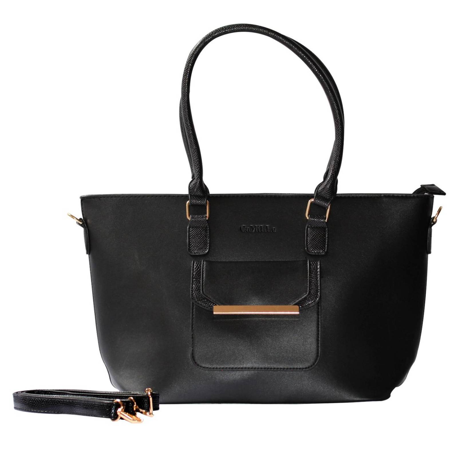 Bolsa de Mano Shopping Camille, Gran Tamaño, Moderna 