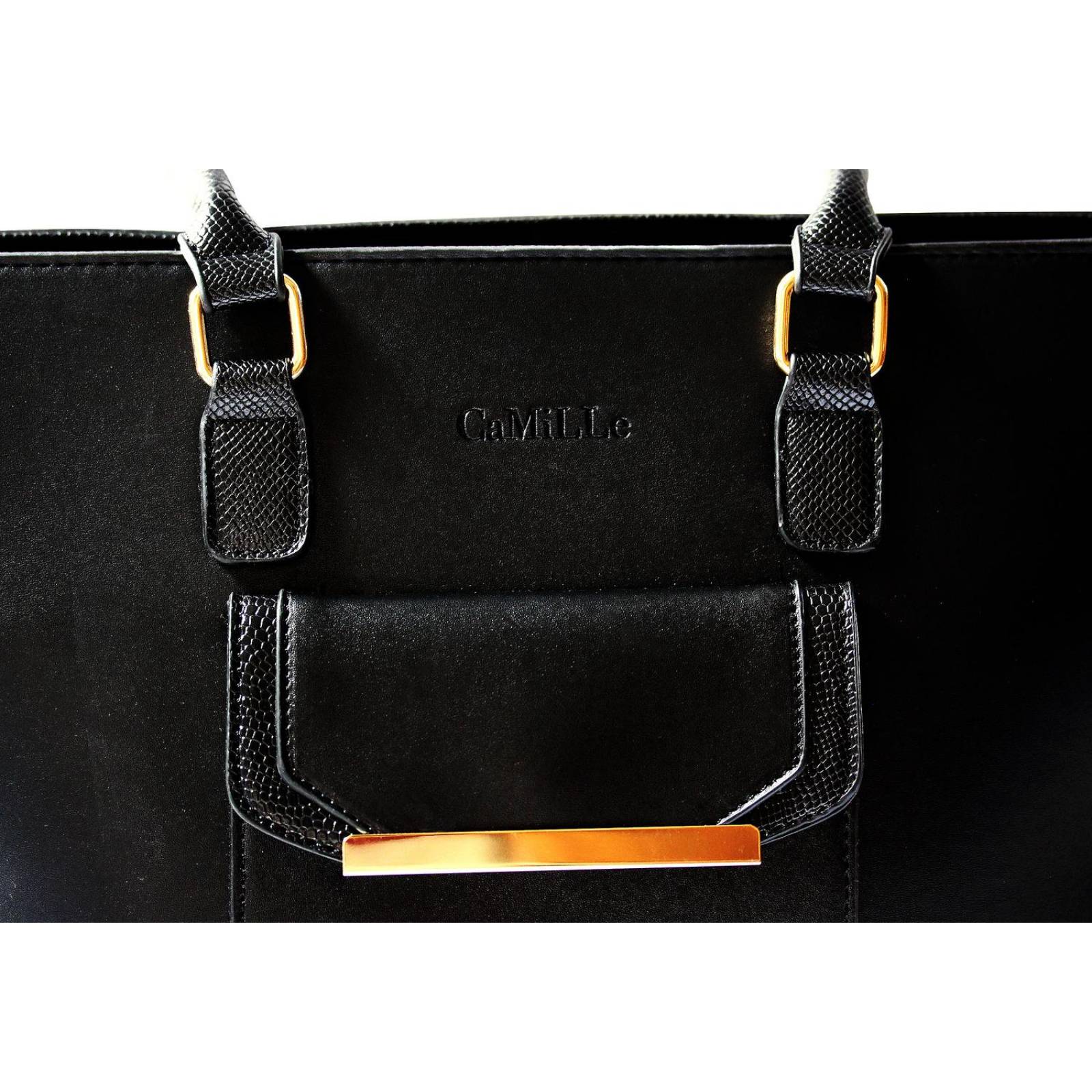 Bolsa de Mano Shopping Camille, Gran Tamaño, Moderna 