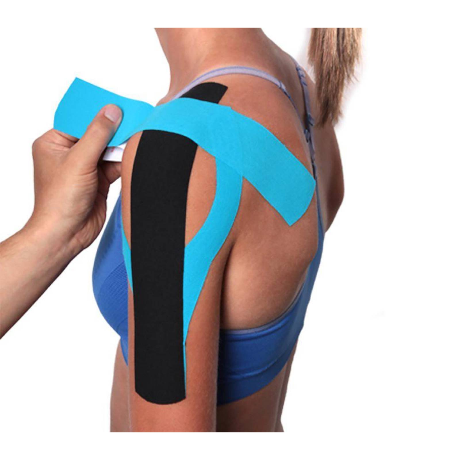 Cinta Kinesiologica Kinesio Tape Vendaje Neuromuscular 5m Azul