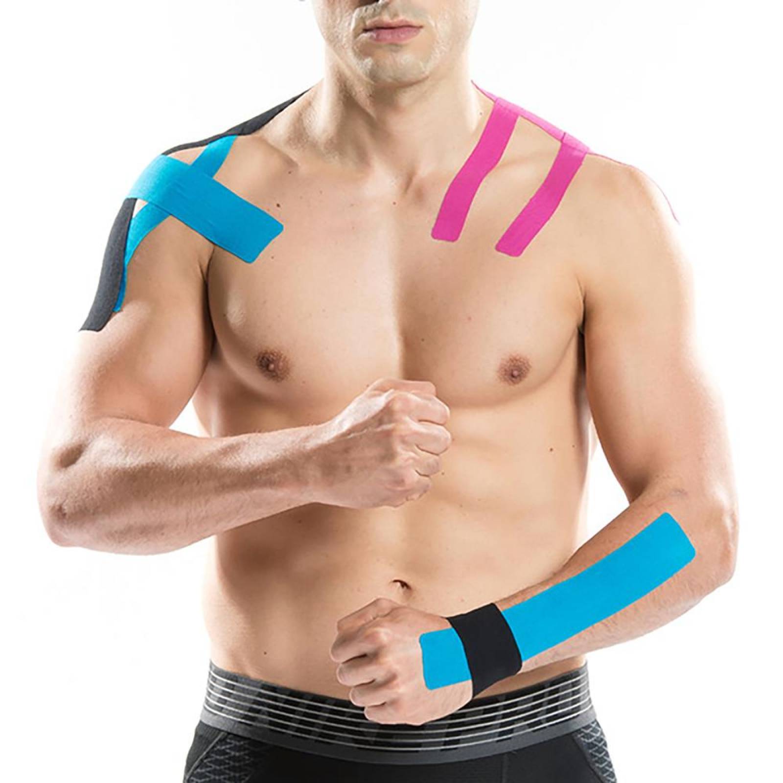 Cinta Kinesiologica Kinesio Tape Vendaje Neuromuscular 5m Negro