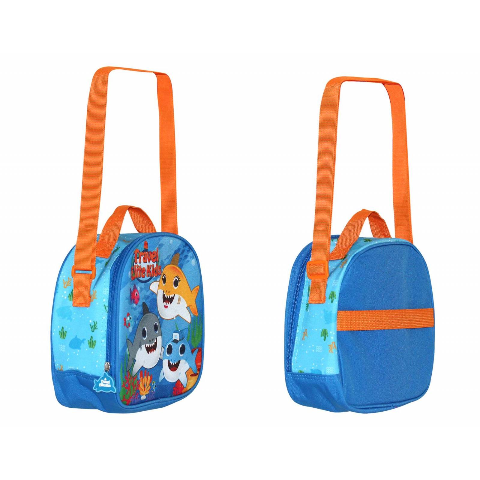 Kit De Mochila Escolar para Niño 3 piezas Carrito Lonchera Estuche Ruedas Azul