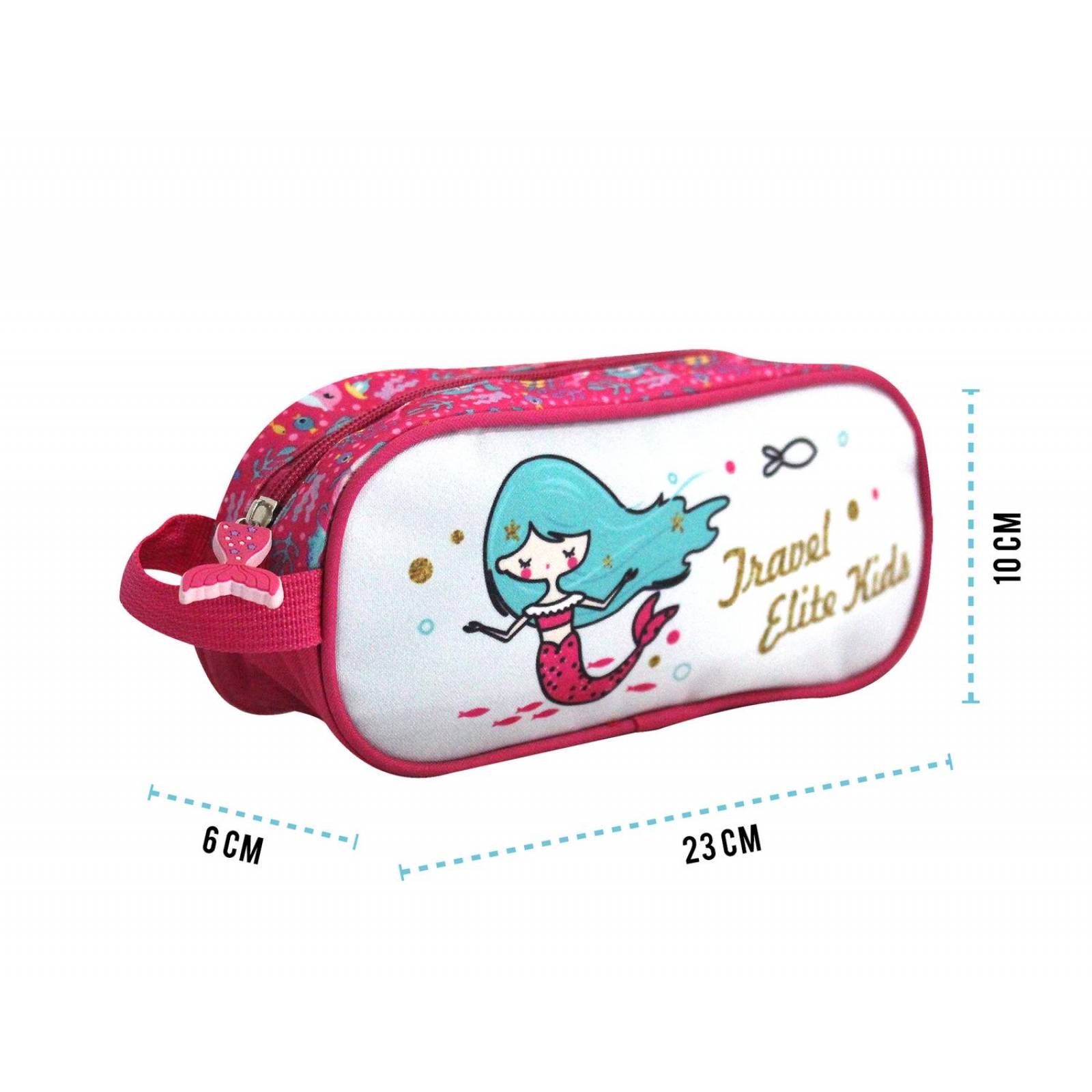 Kit de Mochila Escolar Travel Elite Con Ruedas Para Niña Rosa