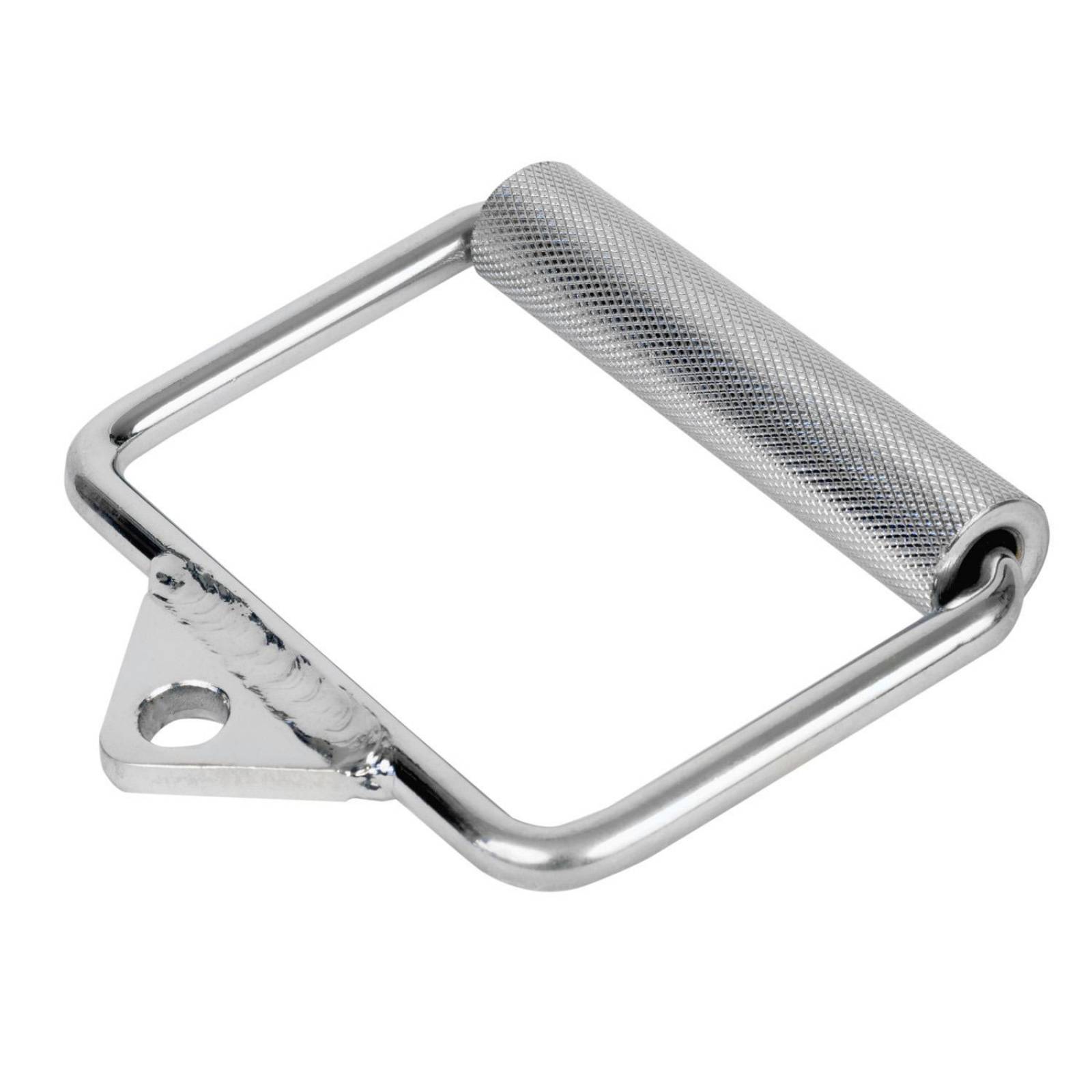 Maneral Agarradera Jaladera Tipo D Par Para Polea Gym Plateado Grande