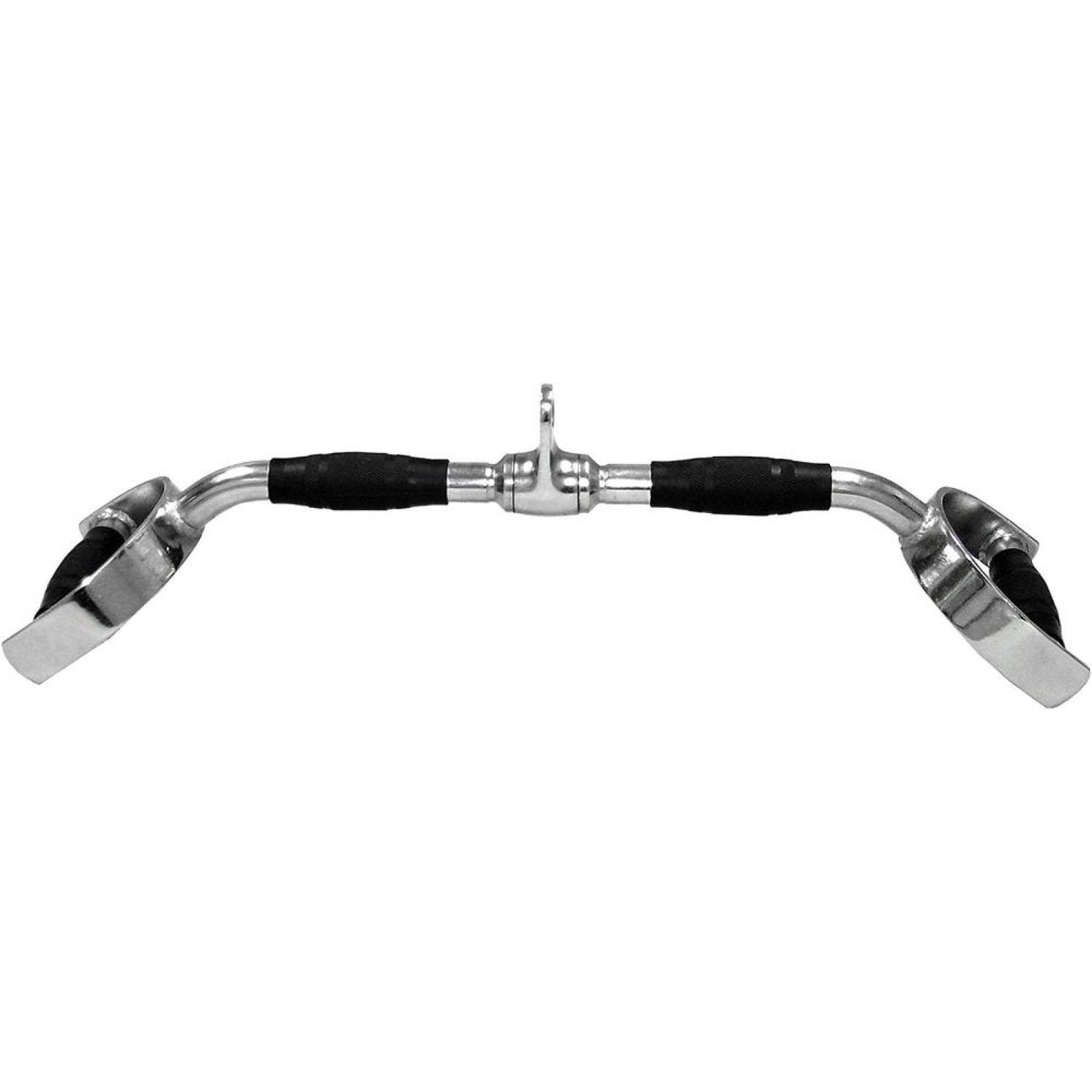 Agarre Maneral Barra Polea Alta Espalda Remo Laterales Gym Plateado tamaño