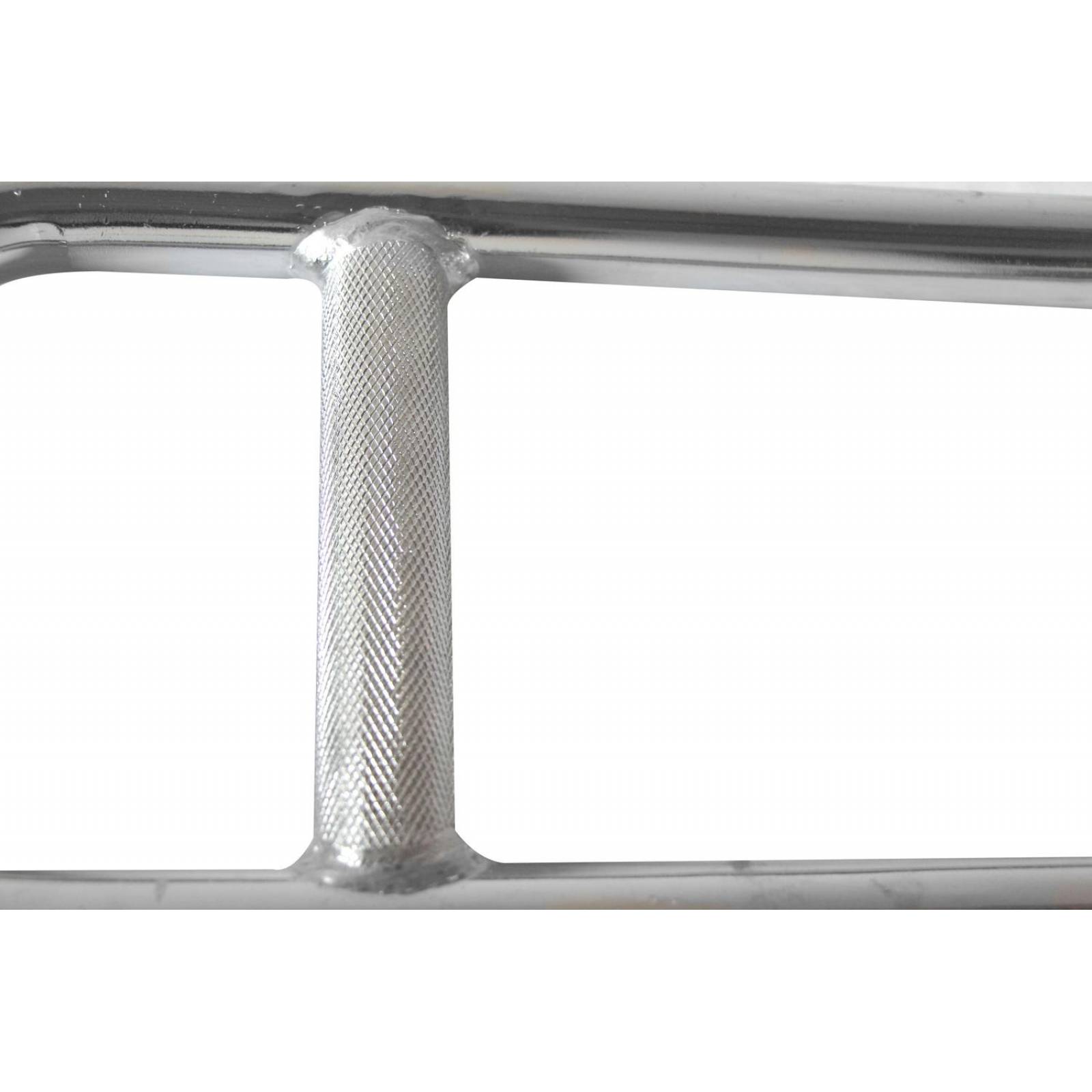 Barra Romana Olimpica Para Pesas Y Crossfit Resiste 1.200 Lbs Plateado