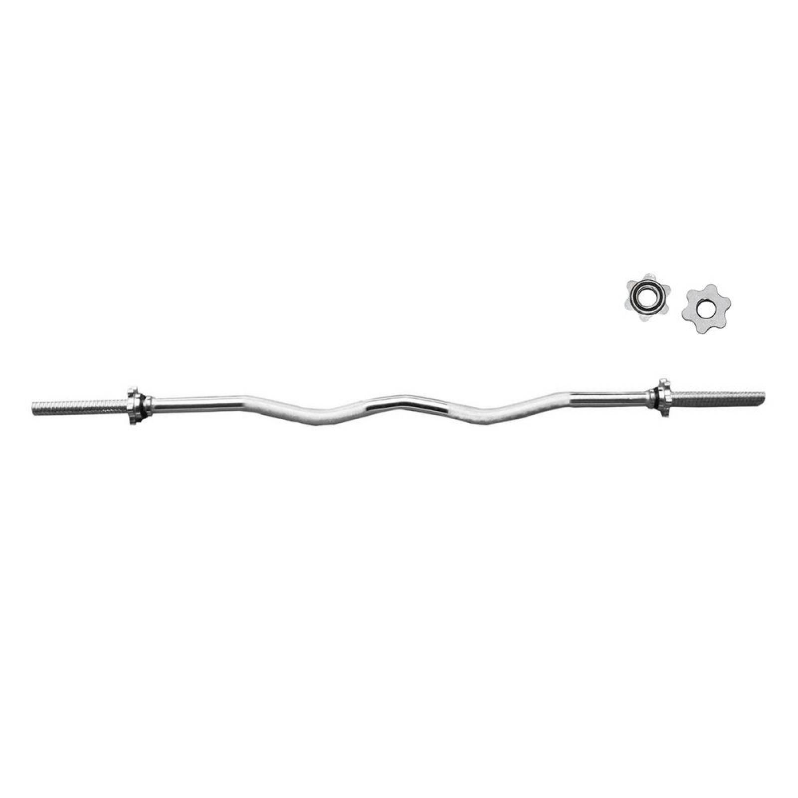 Barra Z Semi Olimpica Estándar Gym Pesas Mancuernas 