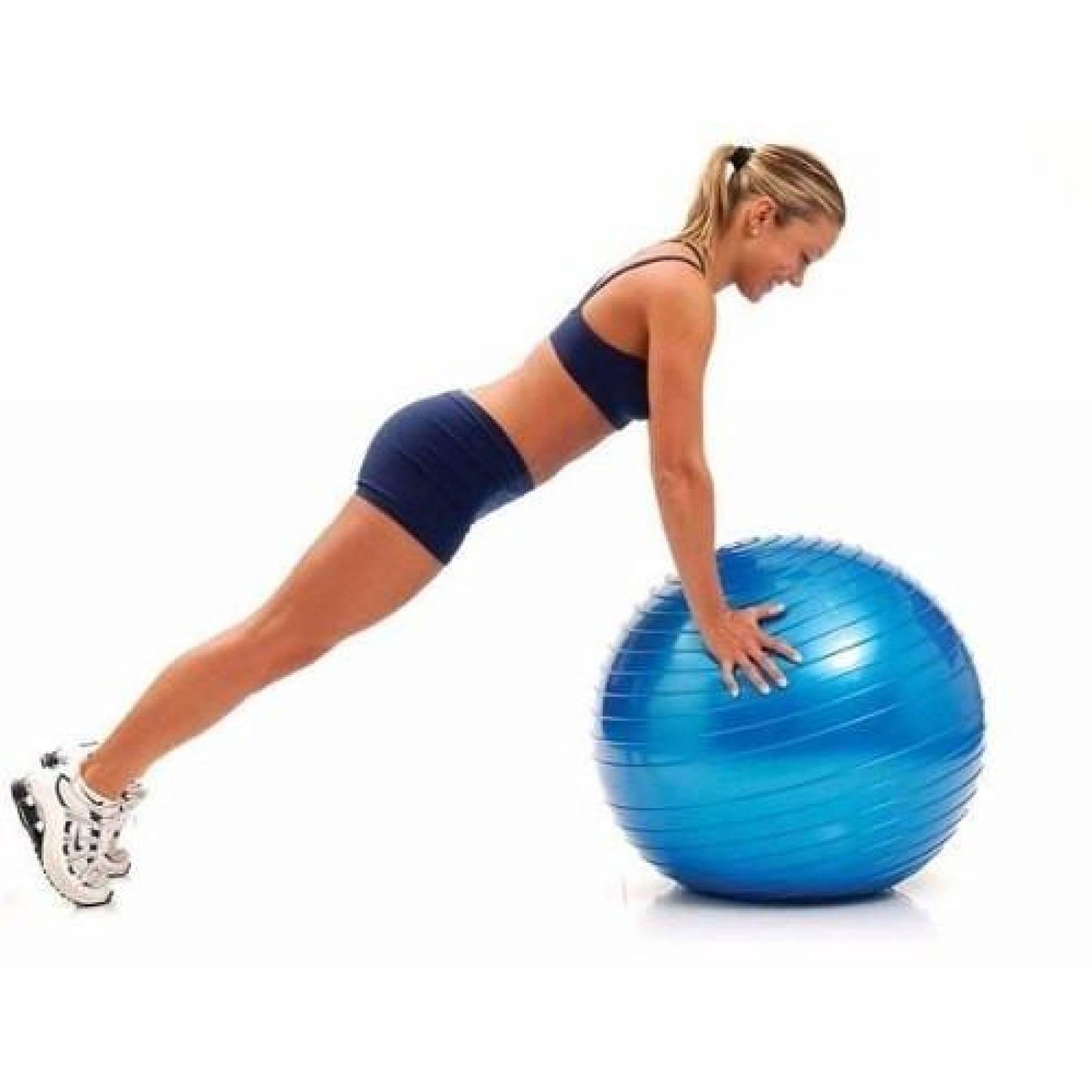 Pelota de Yoga 75 cm Soporta 450 kg CrossFit Azul cielo