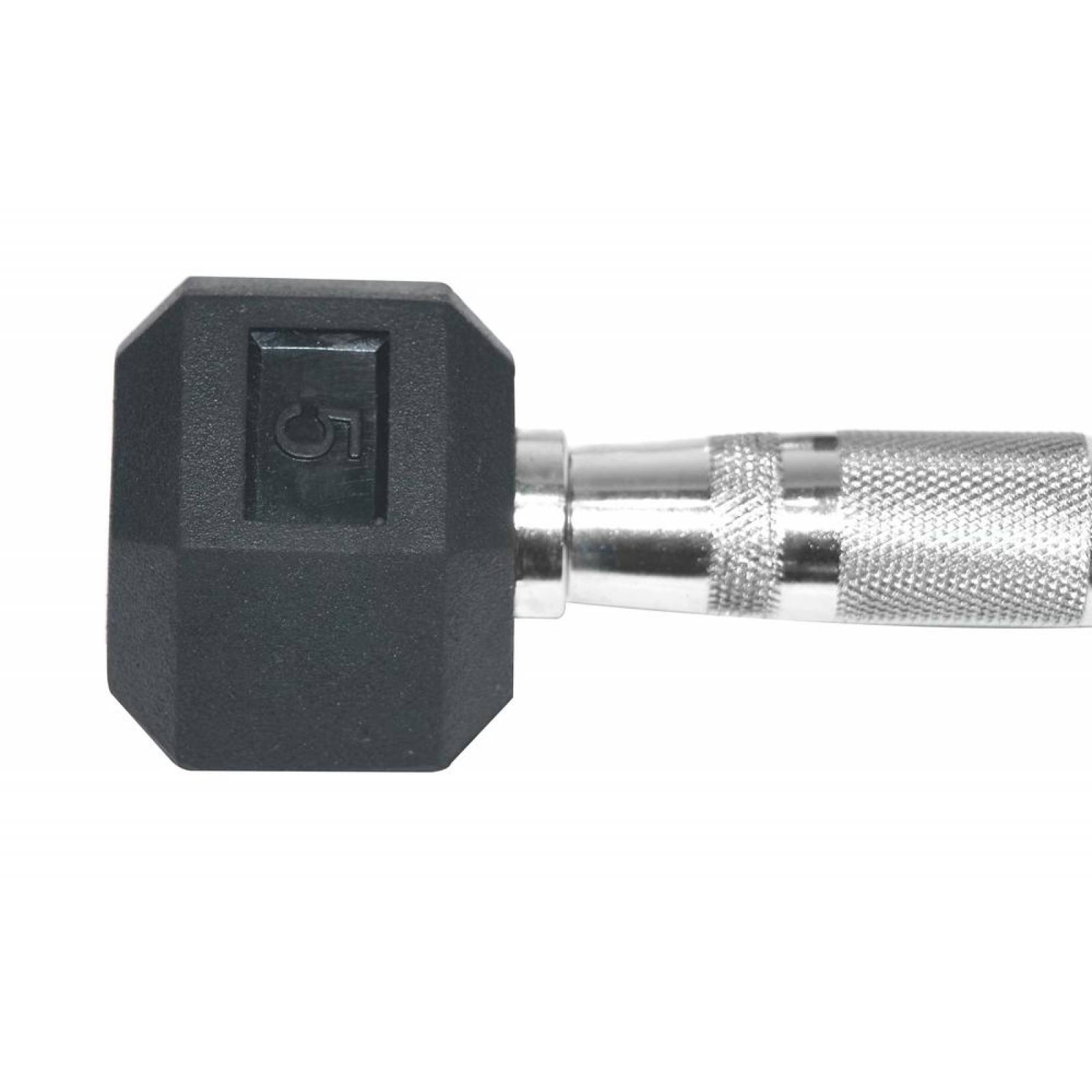 Mancuernas Hexagonales 2 piezas 5lbs. Acero Neopreno Caucho Goma