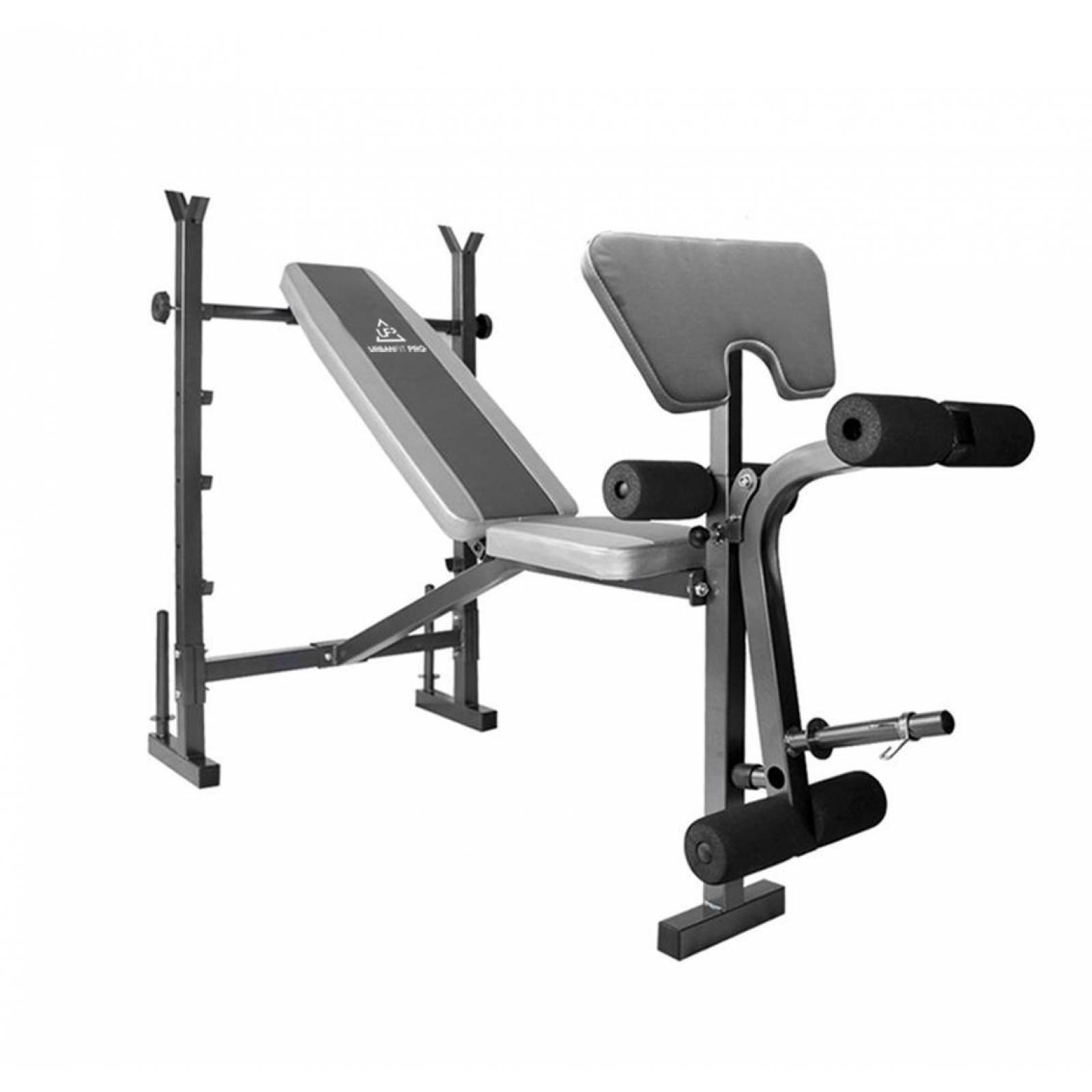 Banco Ejercicios 5 en 1 + Kit Pesas, Mancuernas 