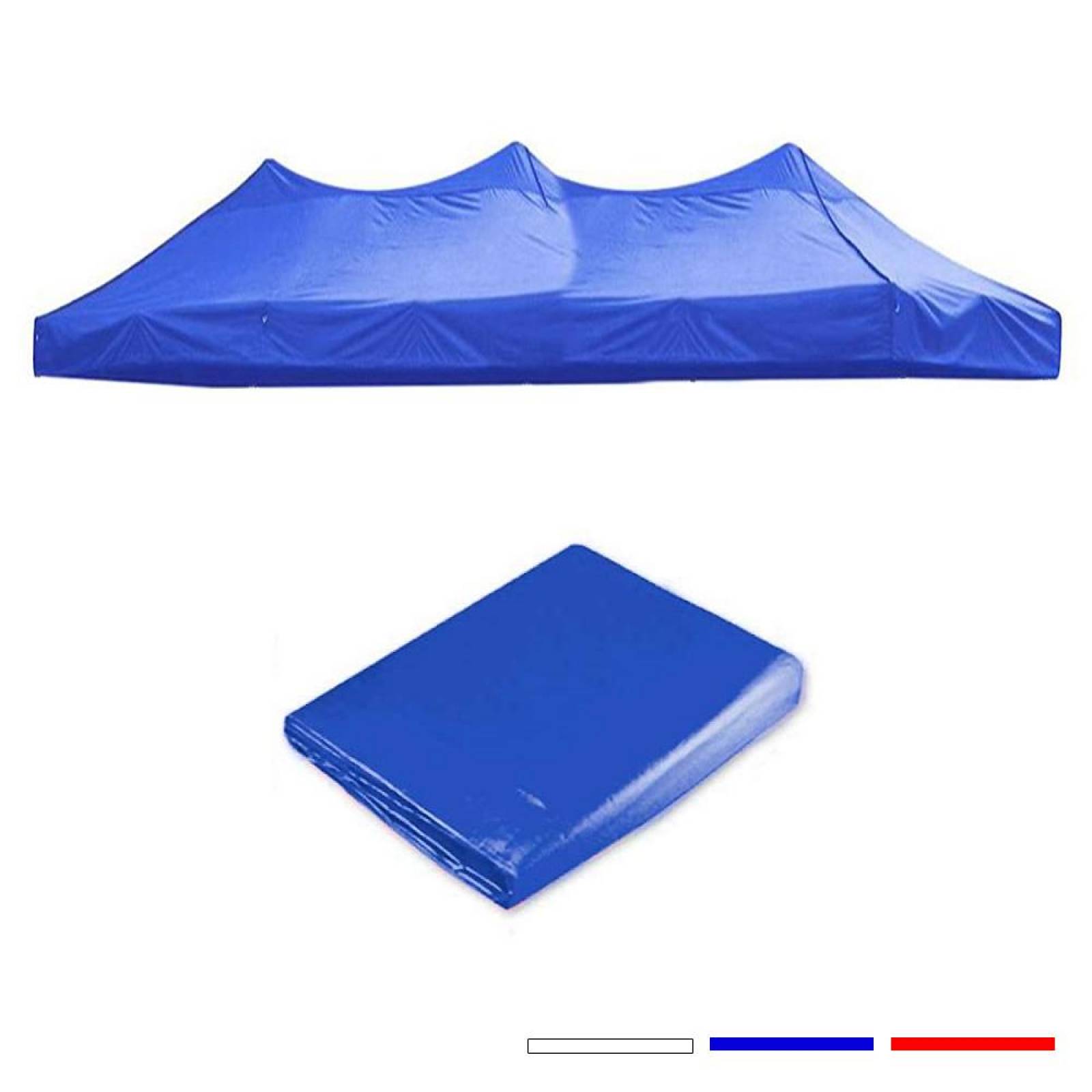 Techo Lona Impermeable para Toldo Jardimanía, 3x6 Metros Azul