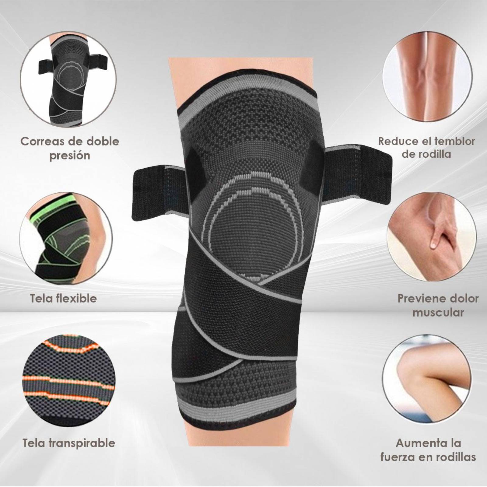 Rodillera Neopreno Para Entrenamiento Crossfit Pesas 