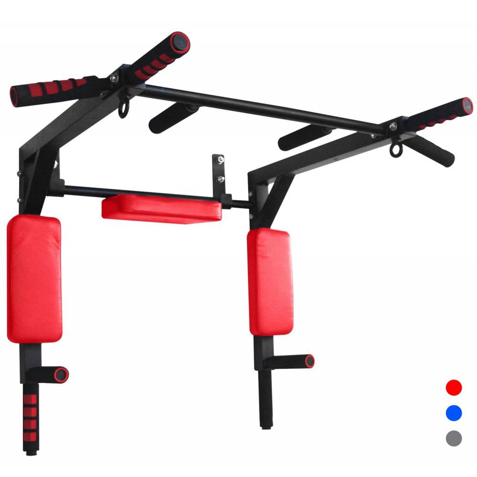 Gym Barra Para Dominadas Color 8 En 1 Uso Rudo fondos espalda uso domestico Rojo Unitalla