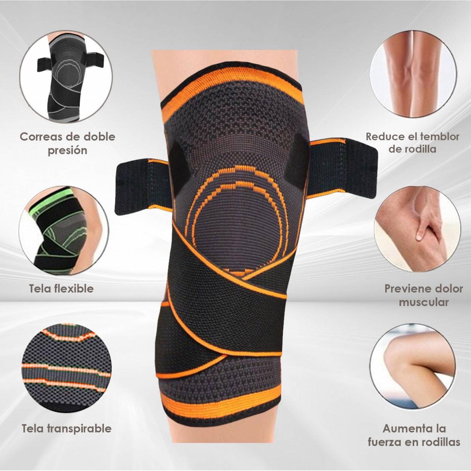 Par de Rodilleras Neopreno Para Entrenamiento Rodillera Crossfit Pesas