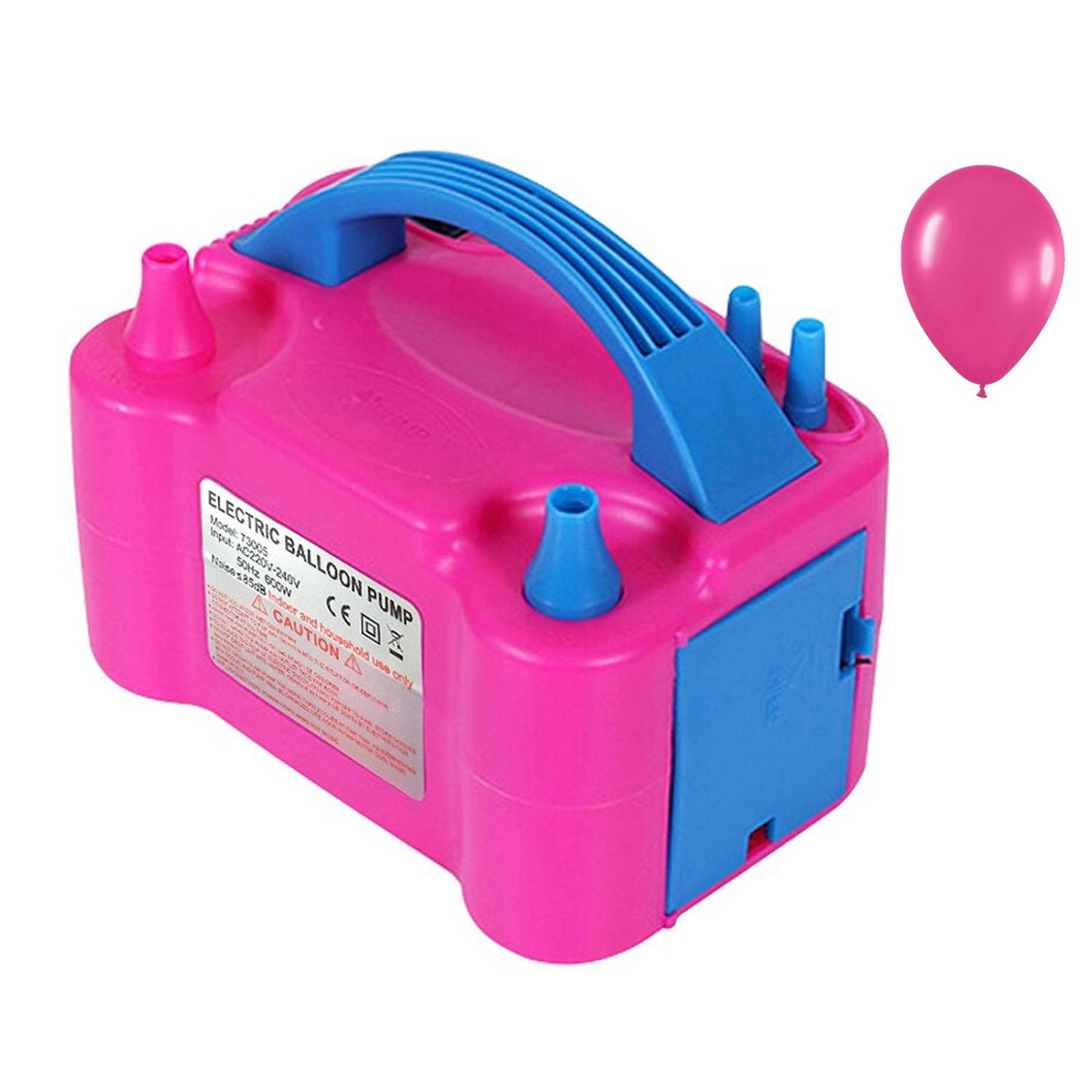 Bomba Electrica Para Inflar Globos Compresor Cumpleaños Rosa