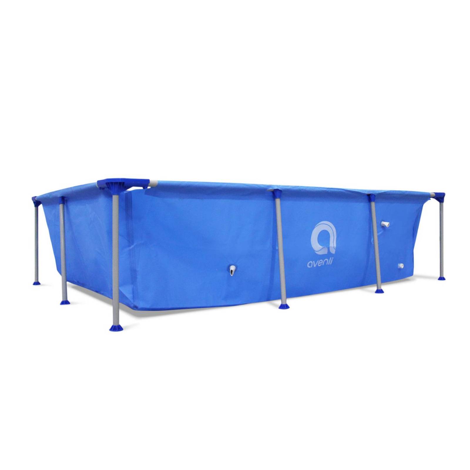 Alberca Piscina Armable Acero Rectangular 265x182x66cm Azul