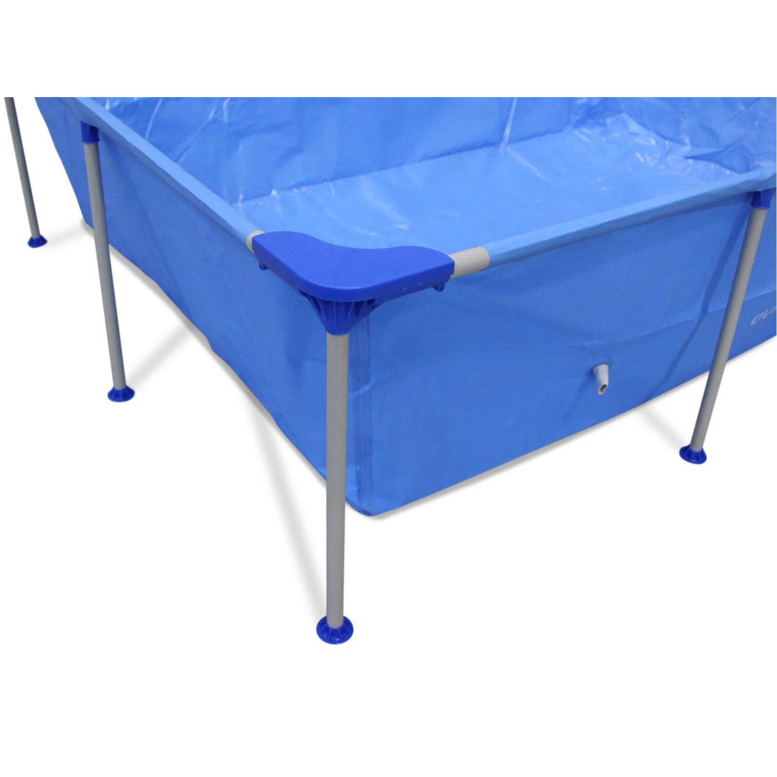 Alberca Piscina Armable Acero Rectangular 265x182x66cm Azul