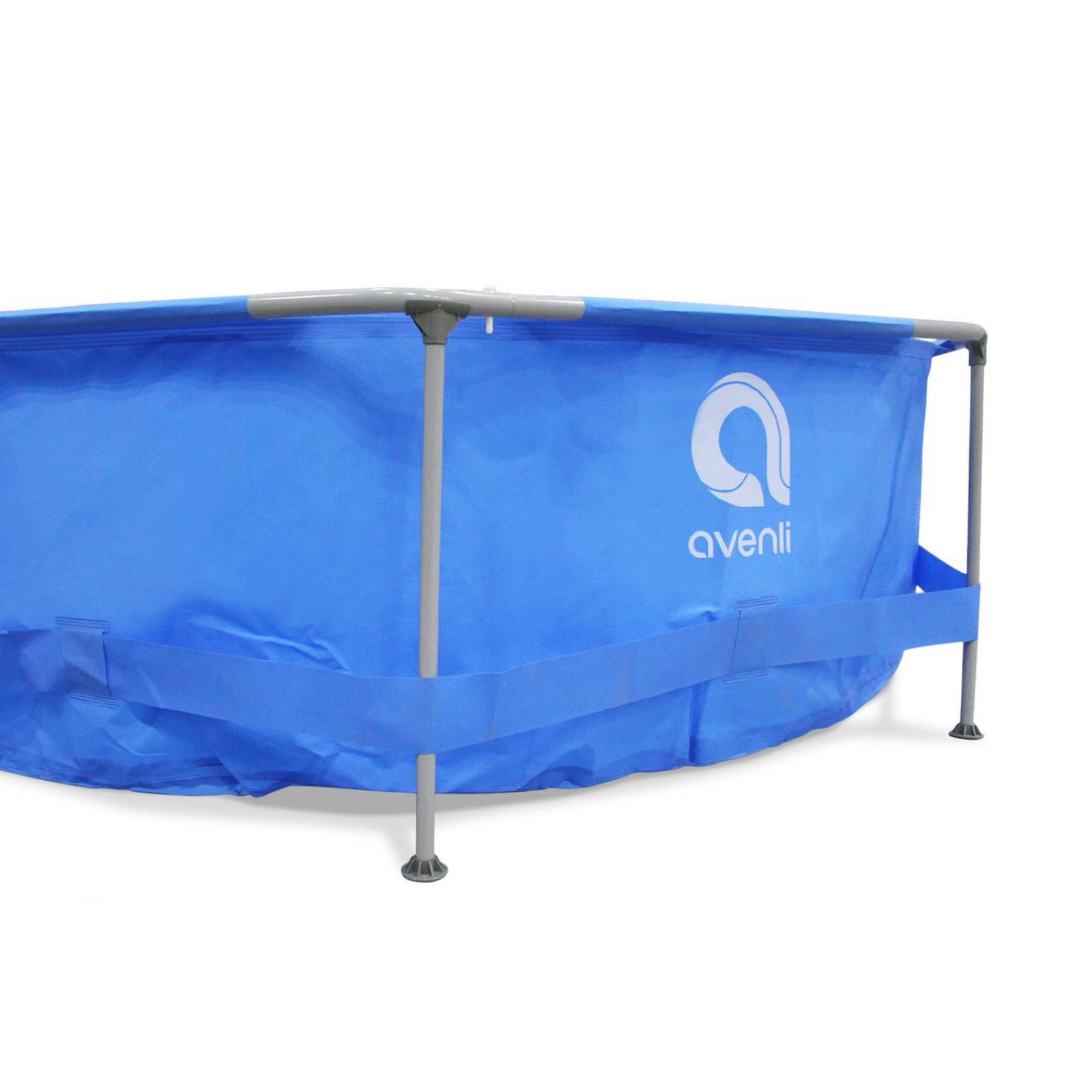 Alberca Piscina Armable Redonda Acero 306x76cm Familiar Azul