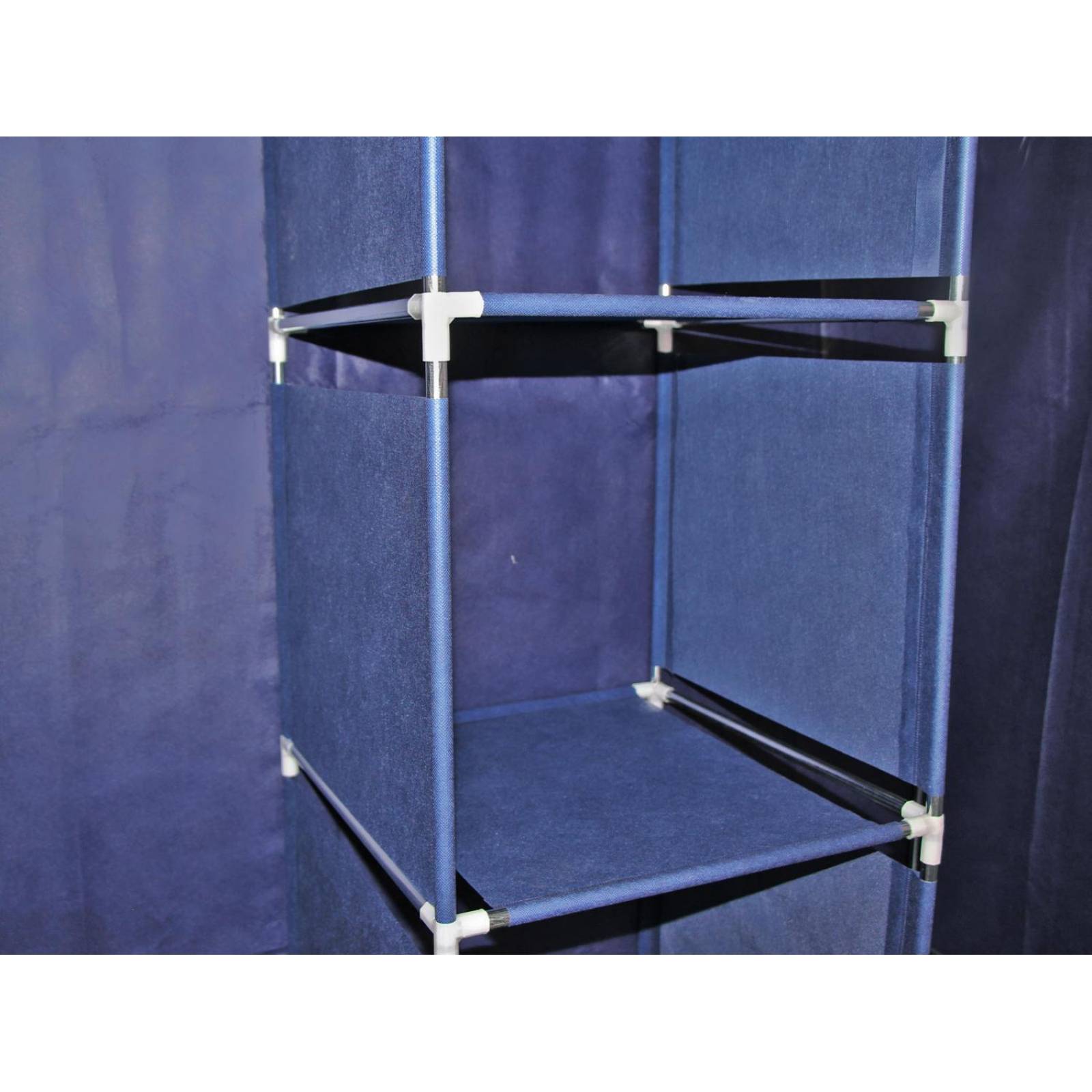 Clóset Ropero Armable Urban Design, Portátil con Entrepaños Azul