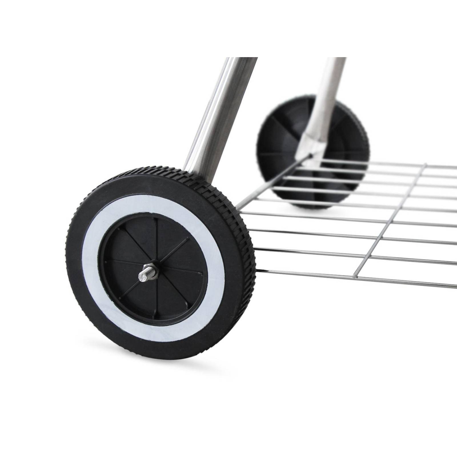 Asador de Carbón Jardimanía, Portátil de Acero, Compacto Negro