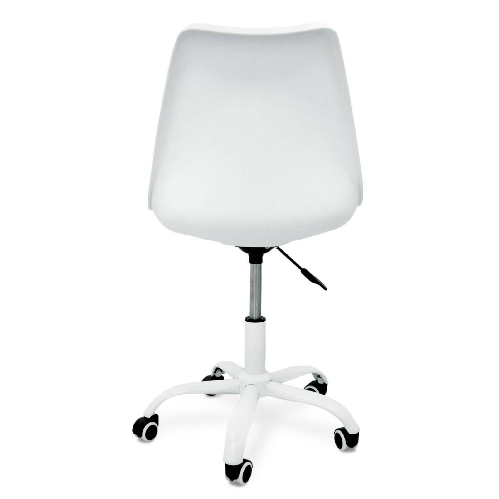 Silla Oficina Eames Acolchada Blokhus 4 Pzas Blanco