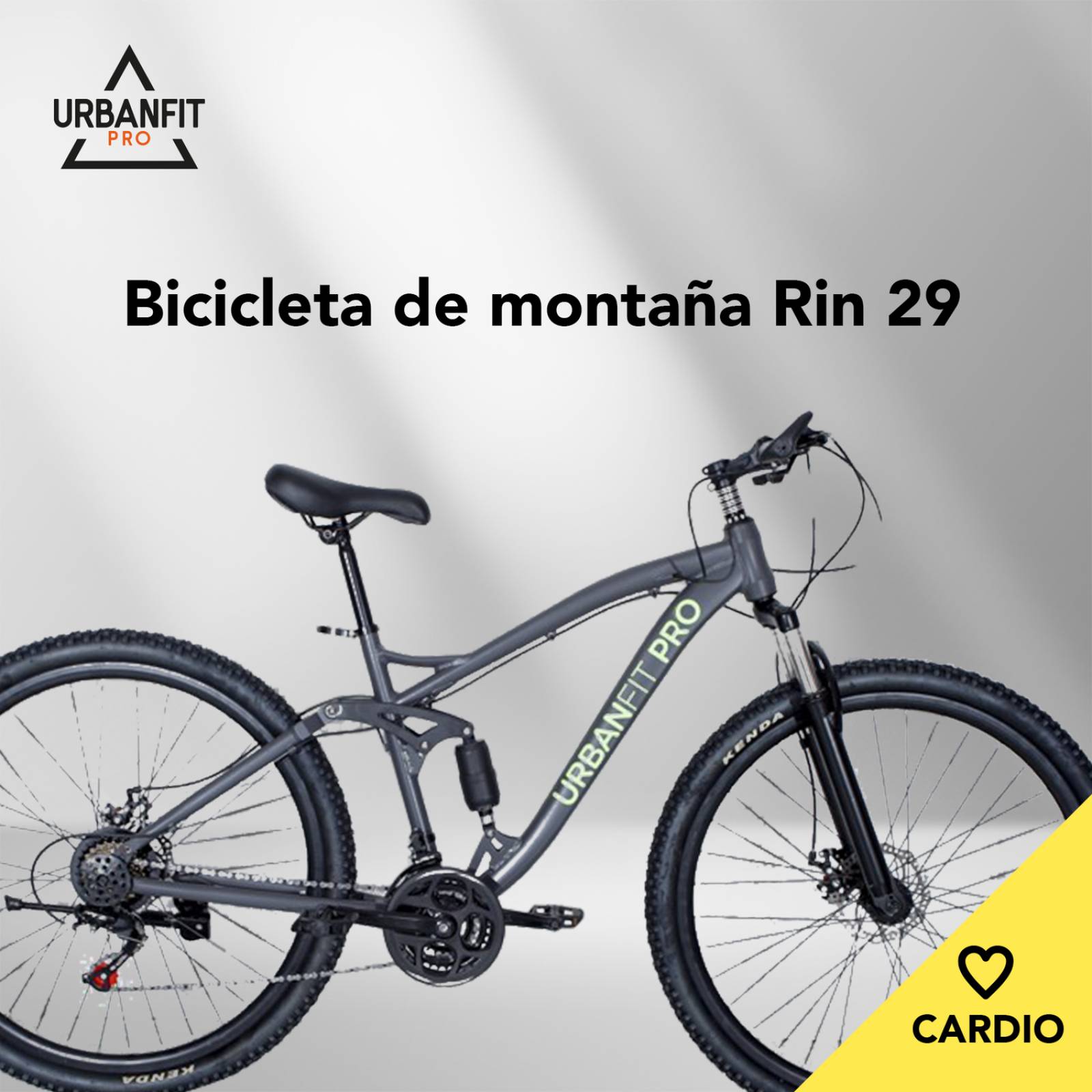 Mountain Bike UFP R29 Aluminio 21v Componentes Shimano Freno a Disco Suspensión Delantera Gris