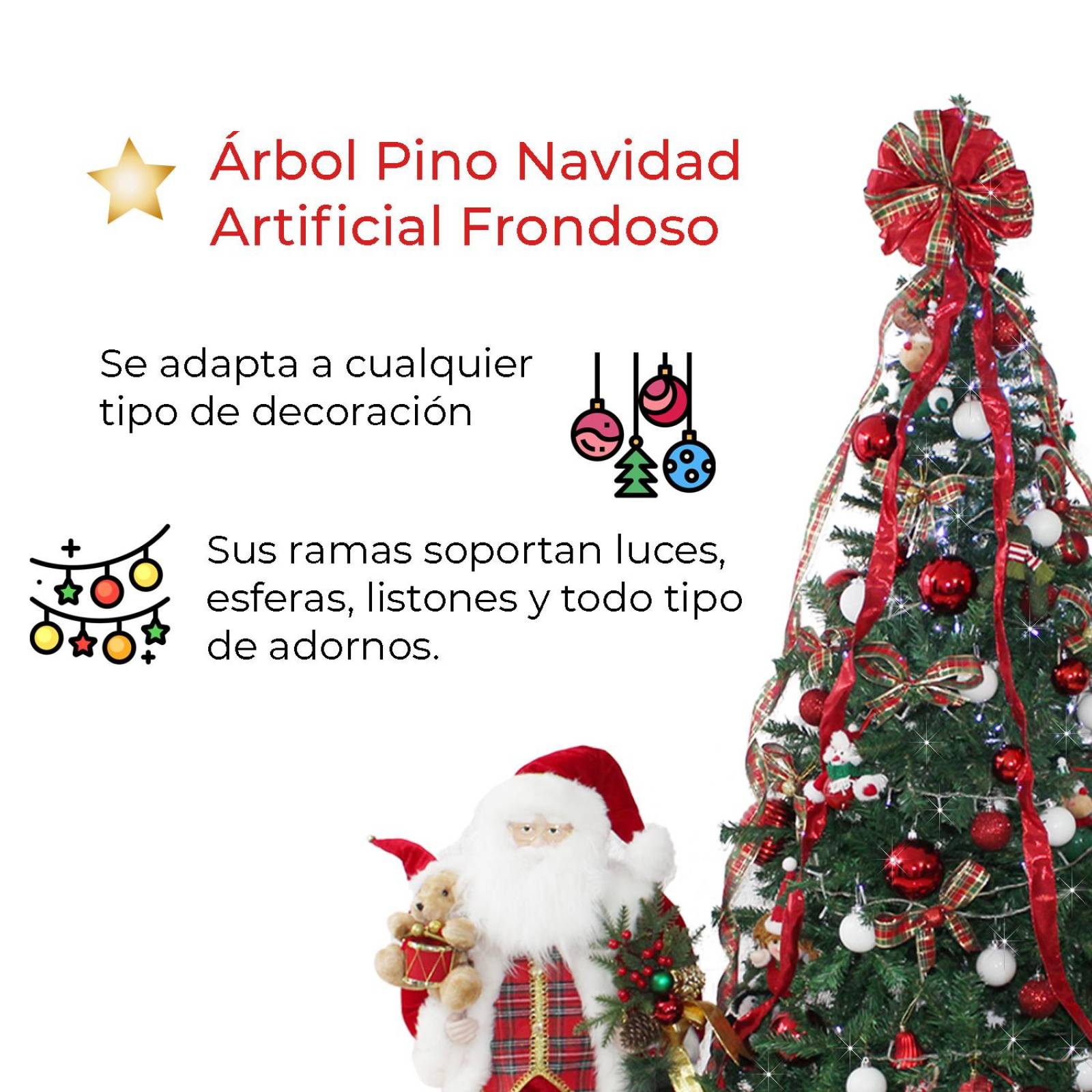 Árbol de Navidad Artificial Jardimanía, Frondoso Verde