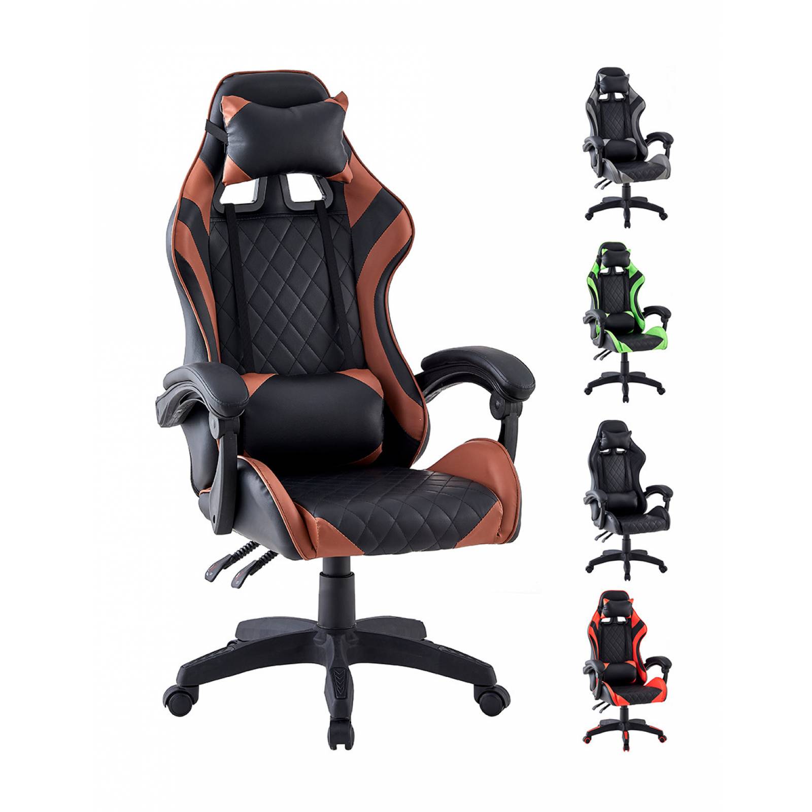 Silla ejecutiva de escritorio Beckon PRO con bordado sportcar level