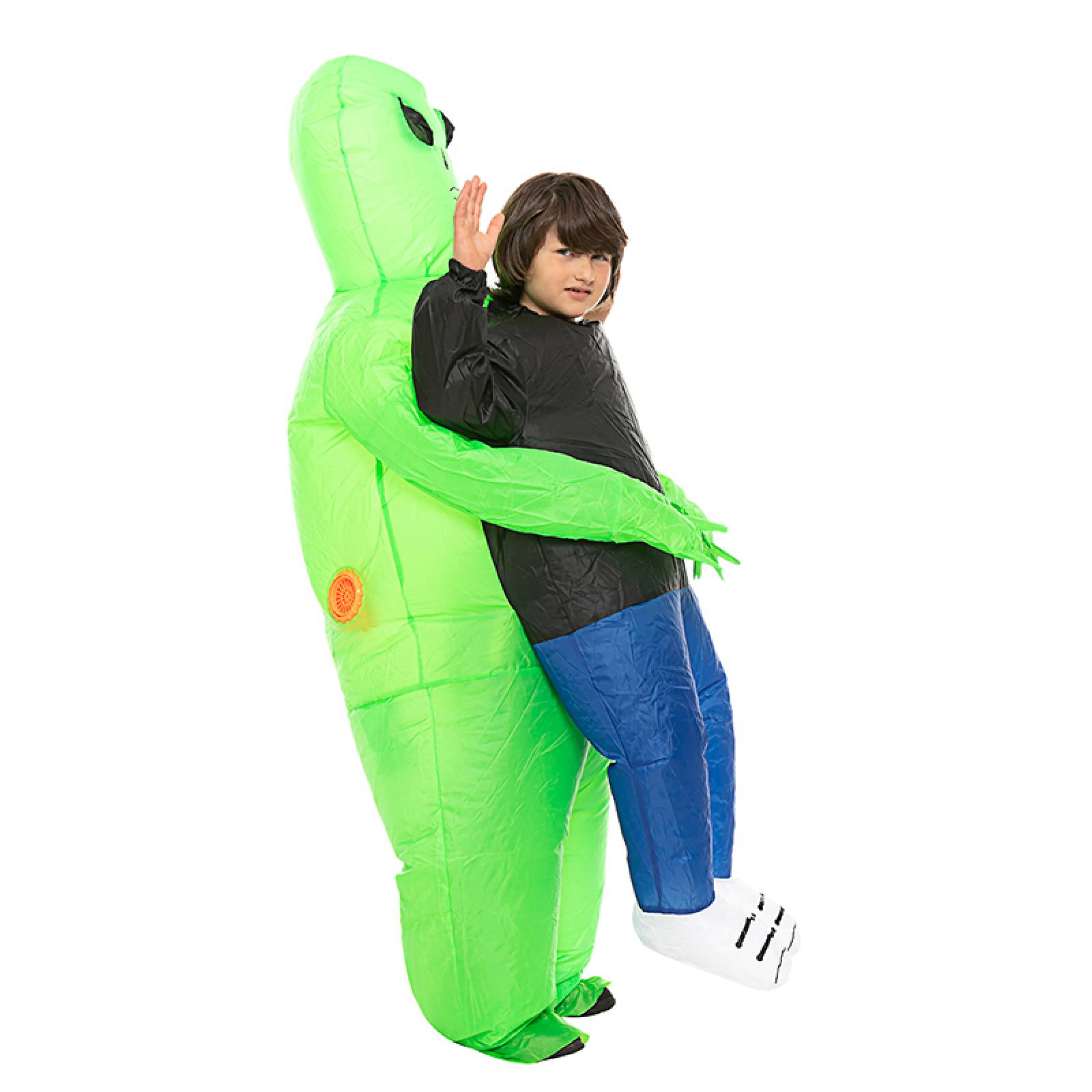 Disfraz Inflable Alien verde NEON toda ocasión Halloween en 3 Tallas