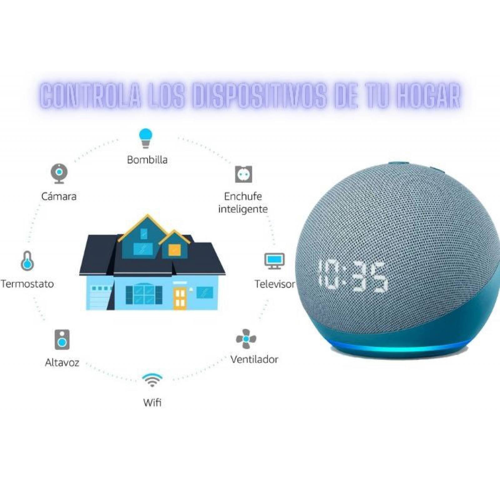 Amazon Alexa Echo Dot 4ta Generacion Azul   Bocina Inteligente.