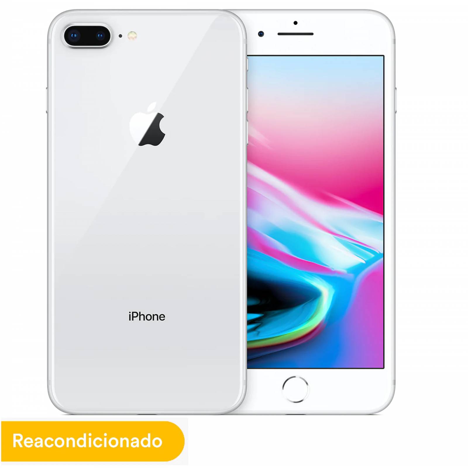 Celular (Reacondicionado Grado A) iPhone 8 Plus 256GB Silver   Funda de Regalo.