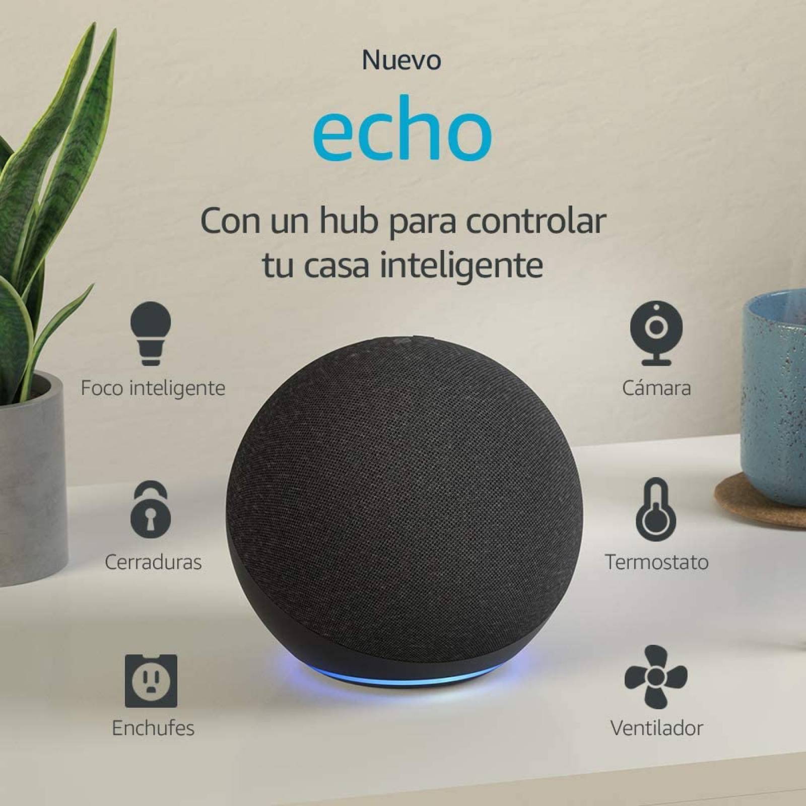 Combo   2 Bocinas Amazon Alexa Echo Dot 4ta Generacion Negra   Bocina Inteligente.