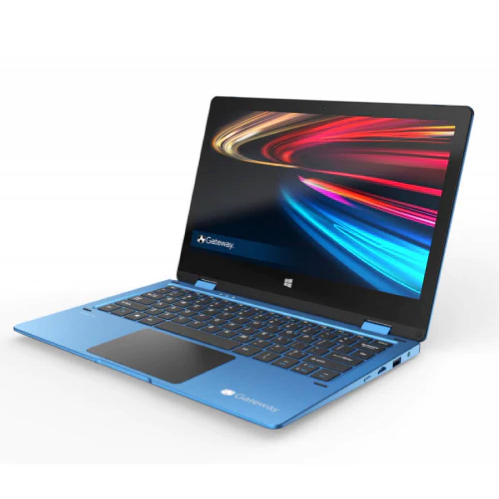 Laptop Gateway Touchscreen 2 En 1  11 6 Pulgadas 64GB 4GB RAM Azul Windows 10.