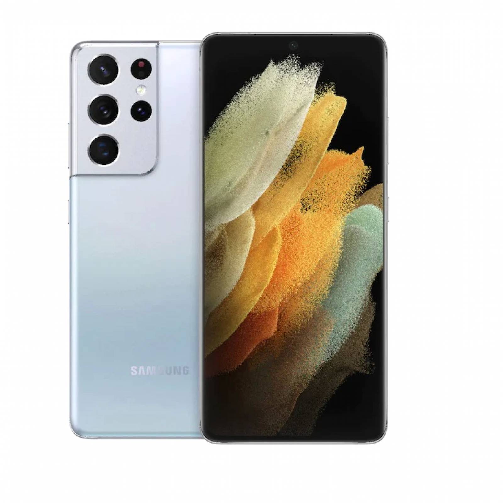 Celular Samsung Galaxy S21 Ultra 5G 128GB/12GB RAM   Plateado-(Reacondicionado Grado A) .