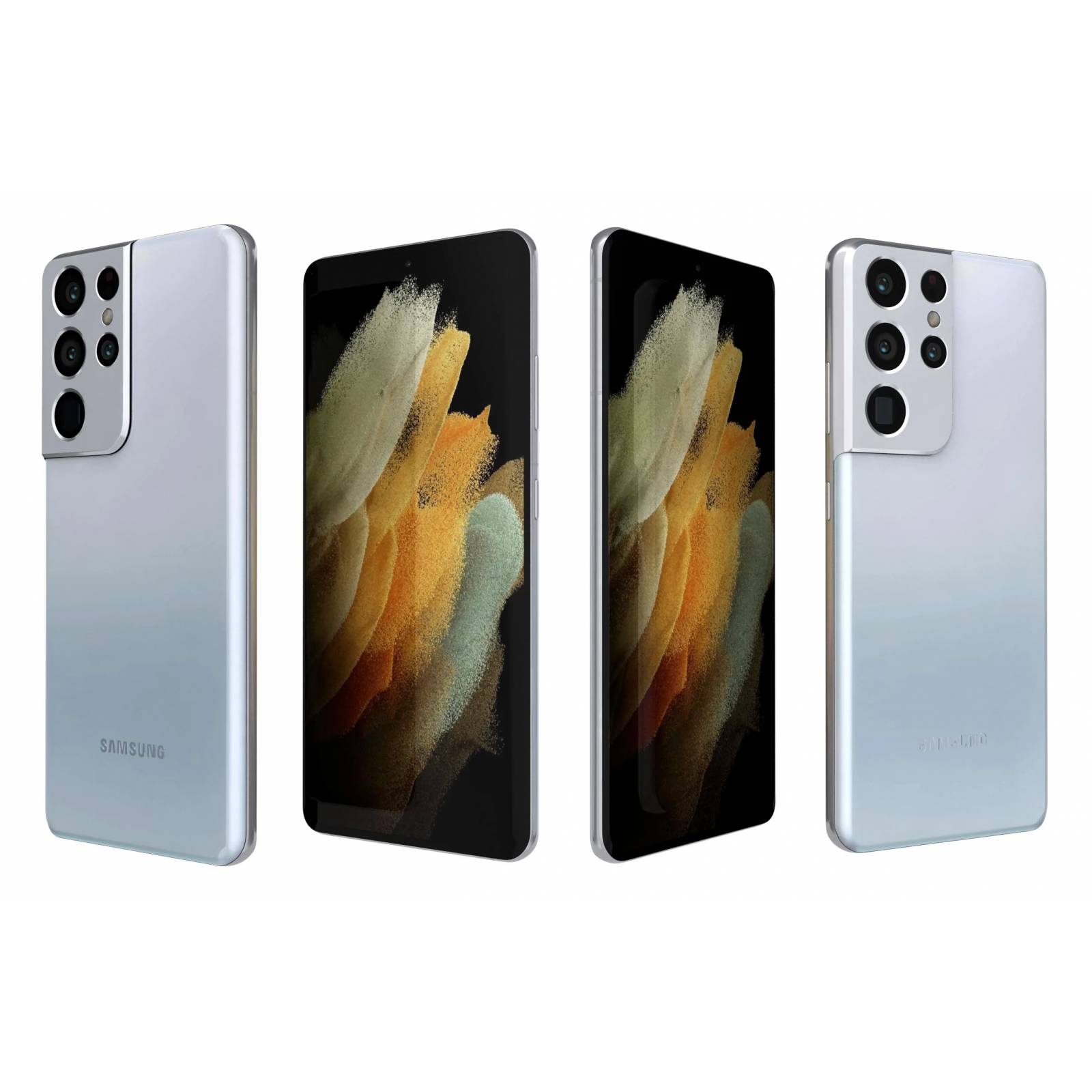 Celular Samsung Galaxy S21 Ultra 5G 128GB/12GB RAM   Plateado-(Reacondicionado Grado A) .