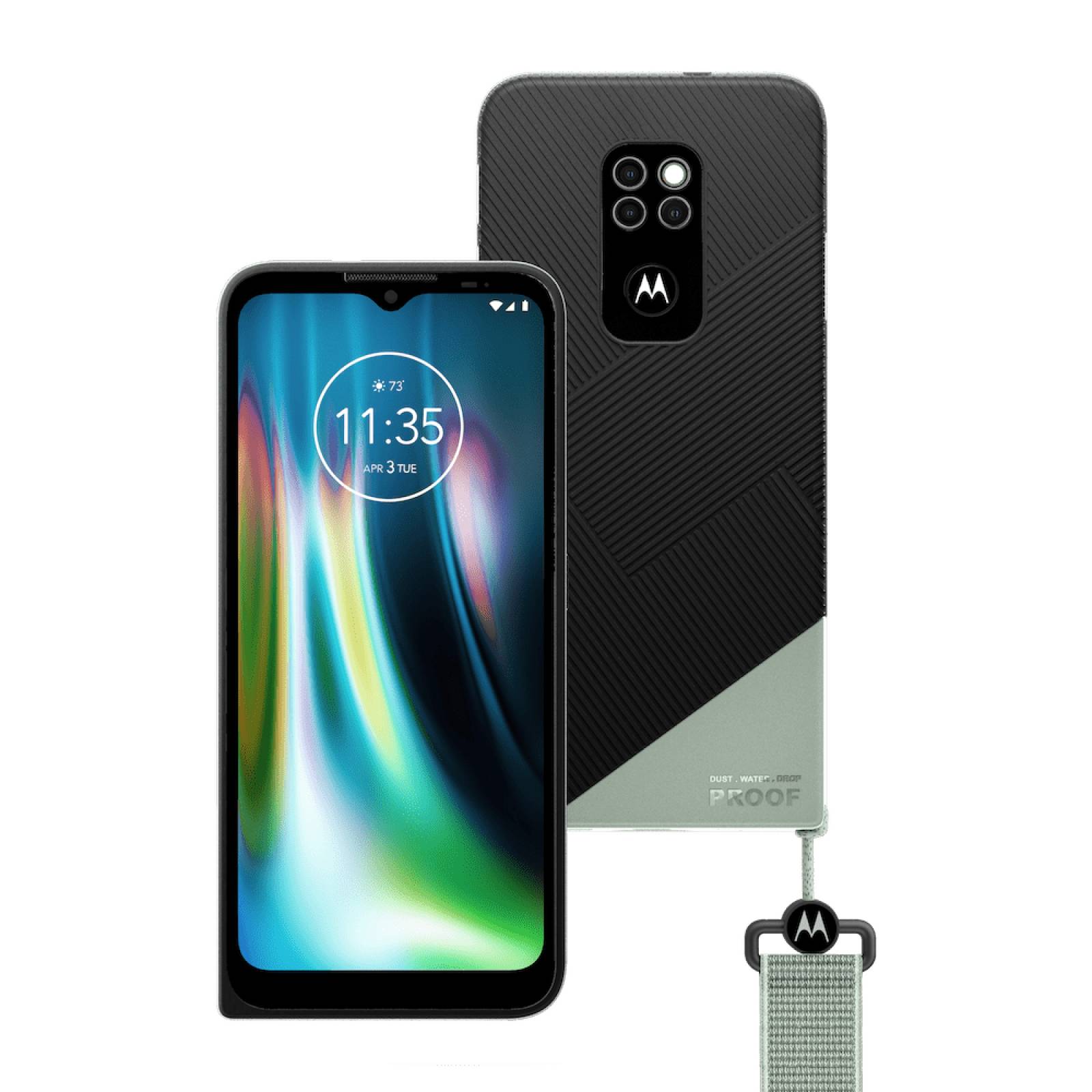 Celular Motorola DEFY 64GB 4GB RAM   A prueba de Polvo y agua   Camara 48 MPX Negro.