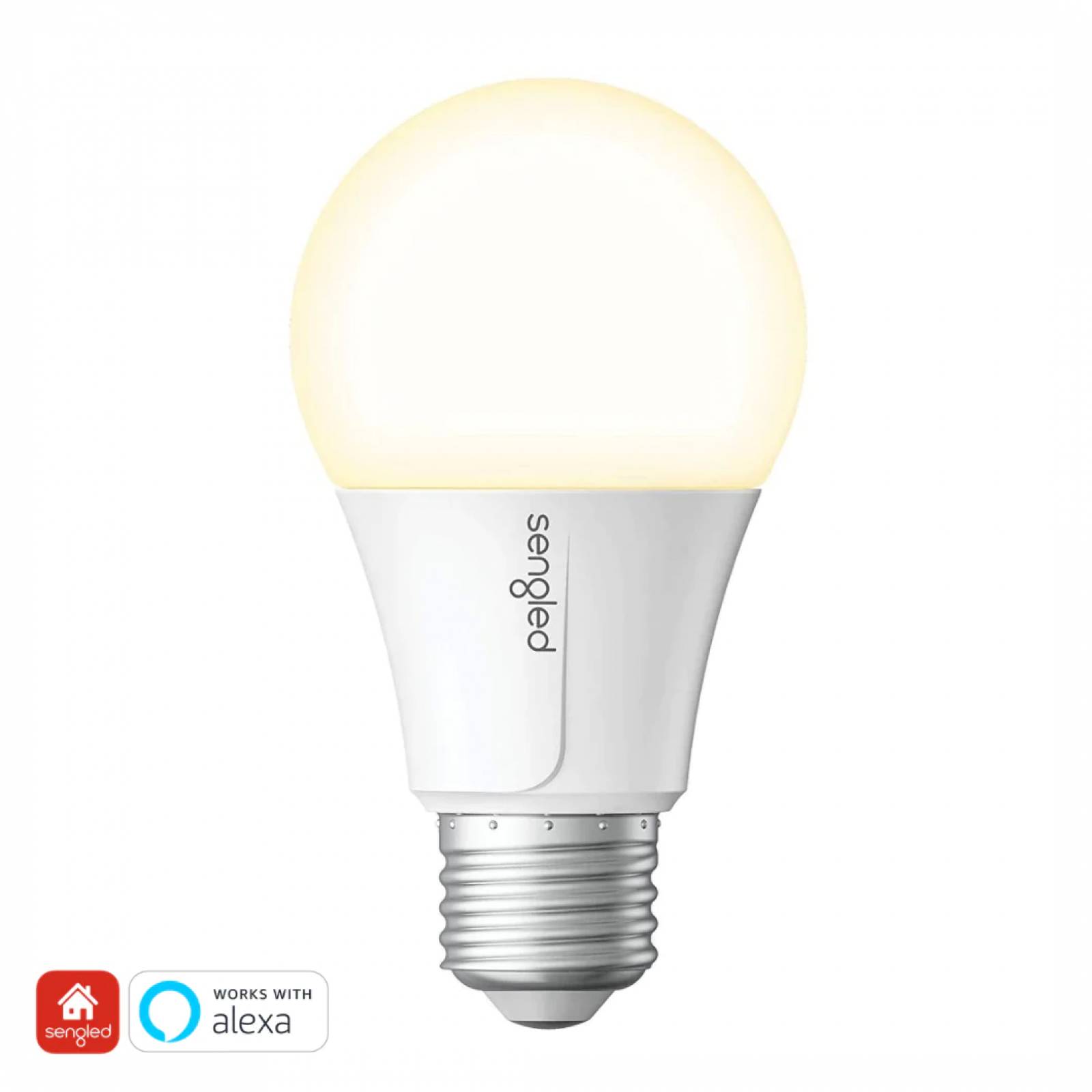 Combo Bocina Amazon Alexa Echo Dot 5ta Generacion (Blanco)   2 Focos Inteligentes Sengled.