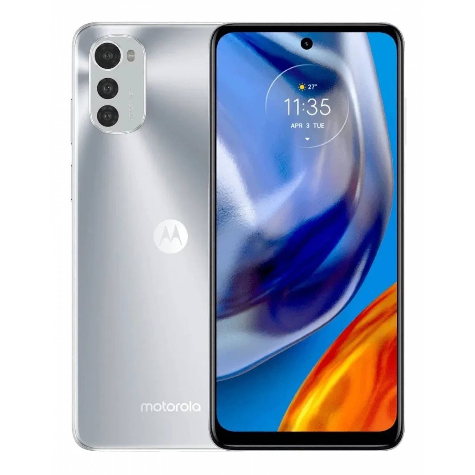 Combo de Dos Celulares Motorola Moto E32s Dual SIM 64GB 4GB RAM   Bateria 5000 mAh   Plata.