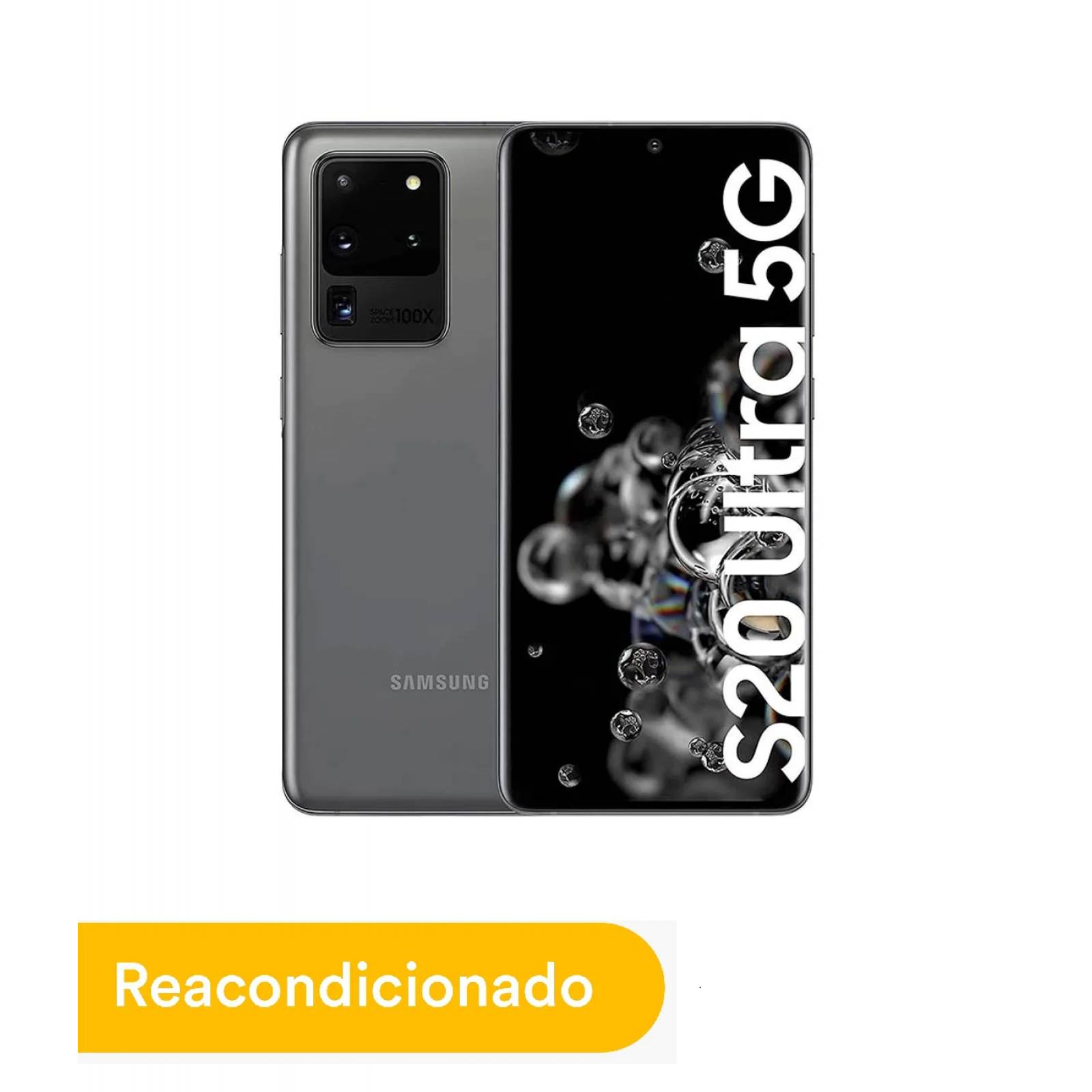 Celular (Reacondicionado Grado A) Samsung Galaxy S20 Ultra 5G 128GB 12GB RAM   108 MPX   Gris