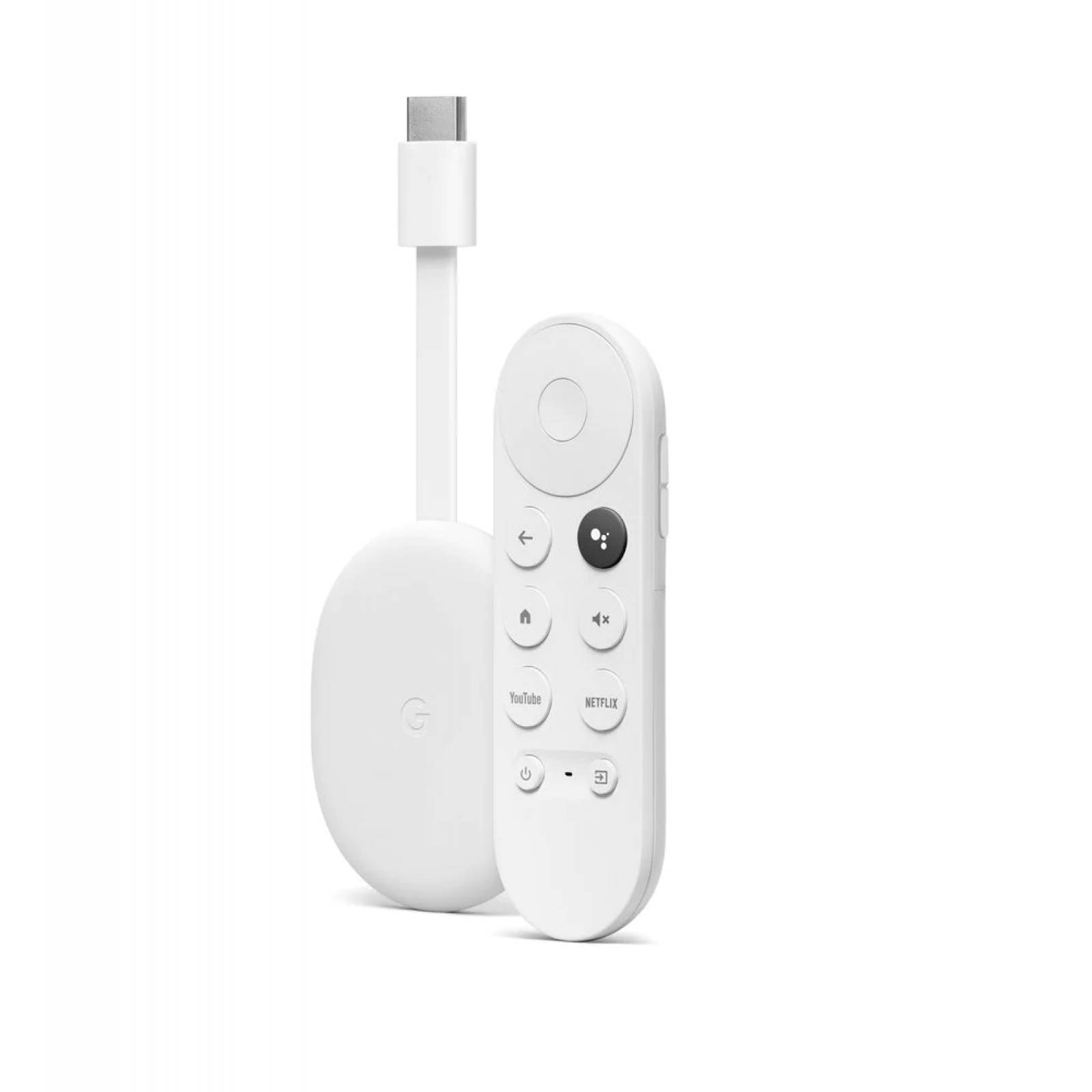 Reproductor de video Chromecast con Google TV Streaming Blanco