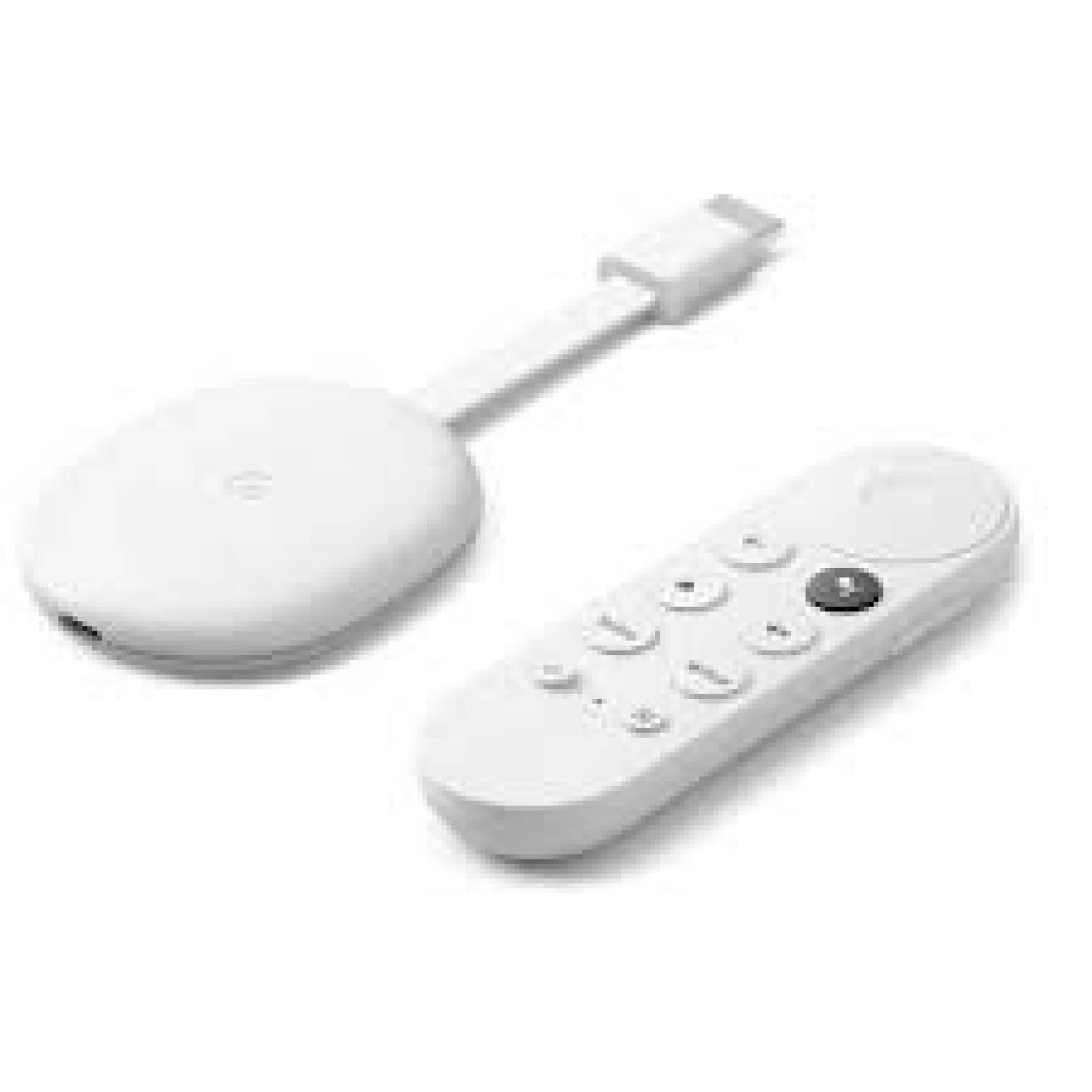 Reproductor de video Chromecast con Google TV Streaming Blanco