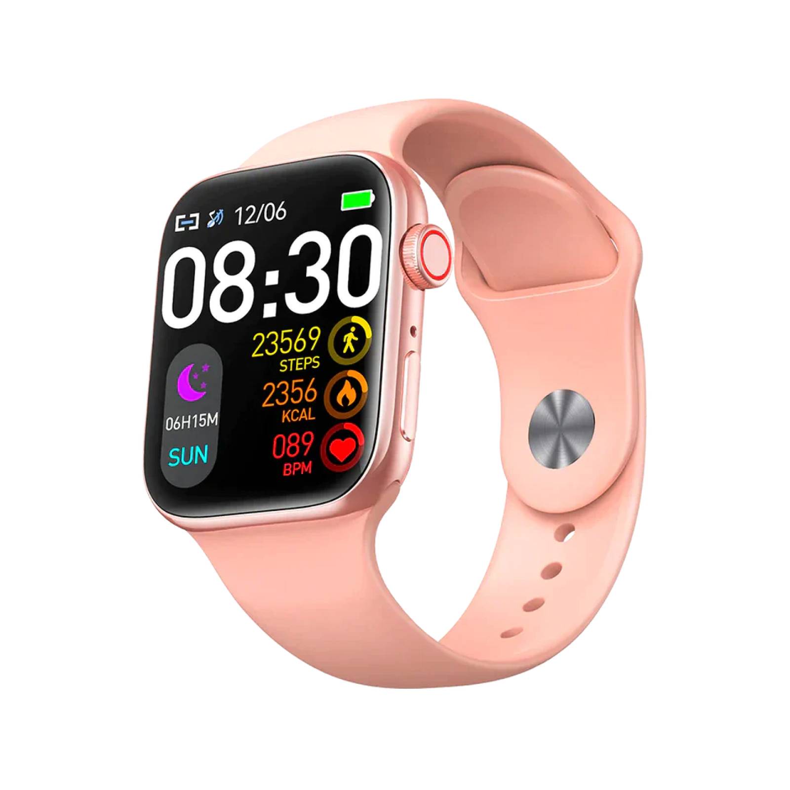 Reloj Inteligente HiWatch Plus T900 PRO MAX S Carga Inalámbrica Impermeable 45MM Rosa.