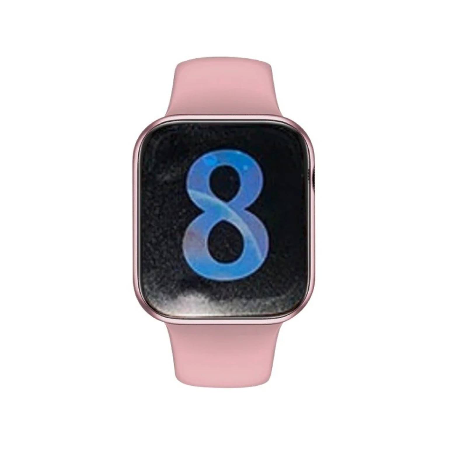 Reloj Inteligente HiWatch Plus T900 PRO MAX S Carga Inalámbrica Impermeable 45MM Rosa.