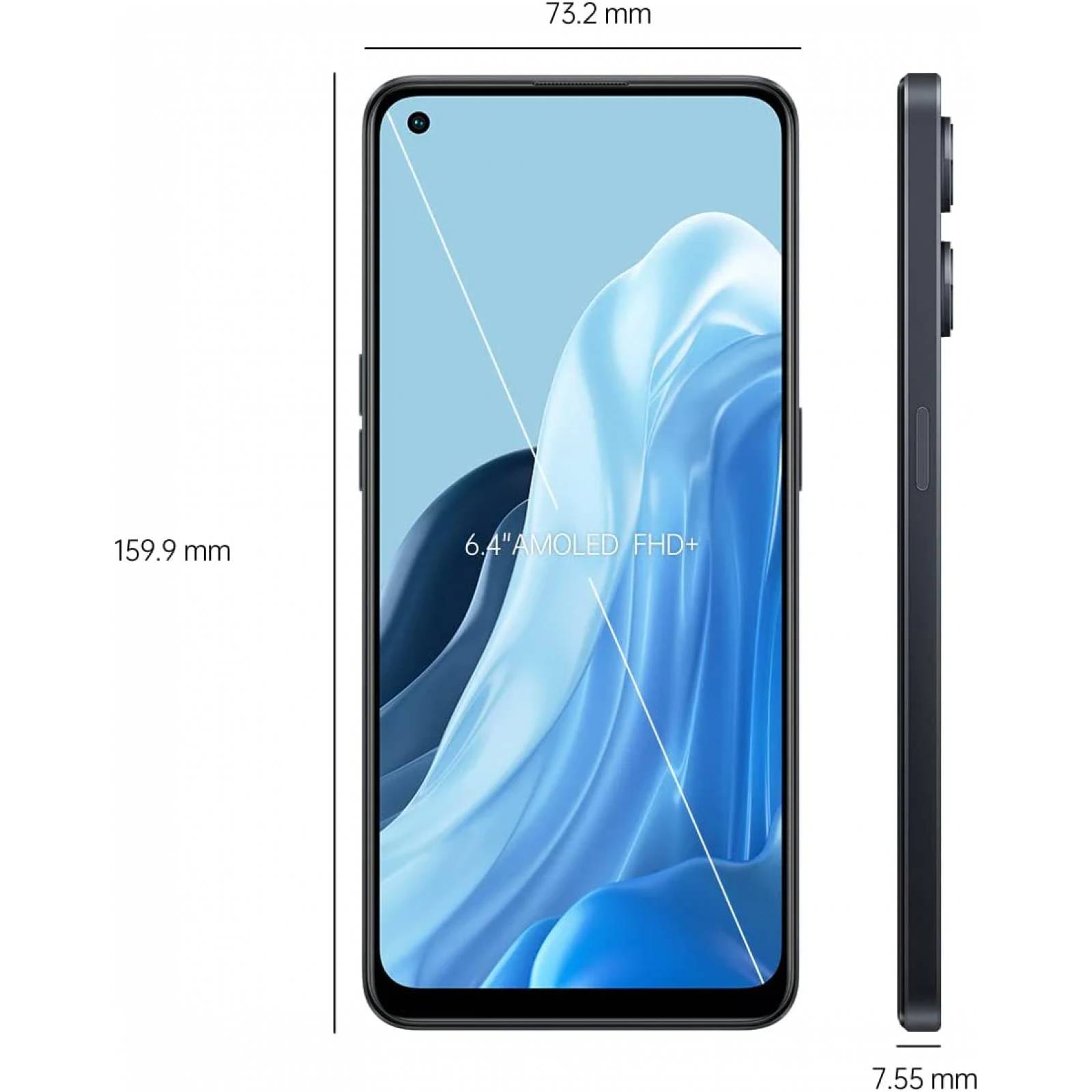 Celular Oppo Reno 8 Lite 5G 128GB 8GB Ram Pantalla AMOLED.