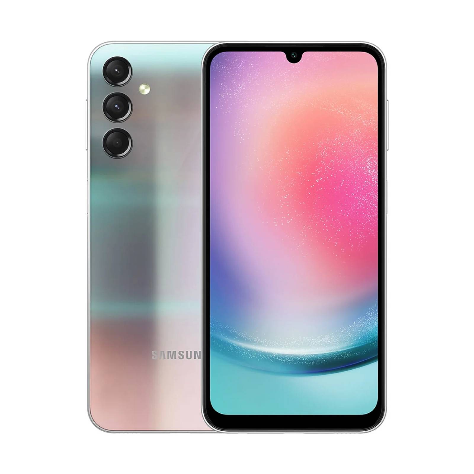 Celular Samsung Galaxy A24 128GB 4GB RAM Color Plata.