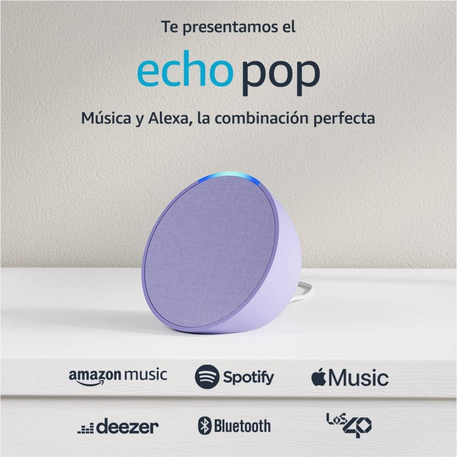 Bocina Inteligente Alexa Echo Pop Pop/Echo/Negro