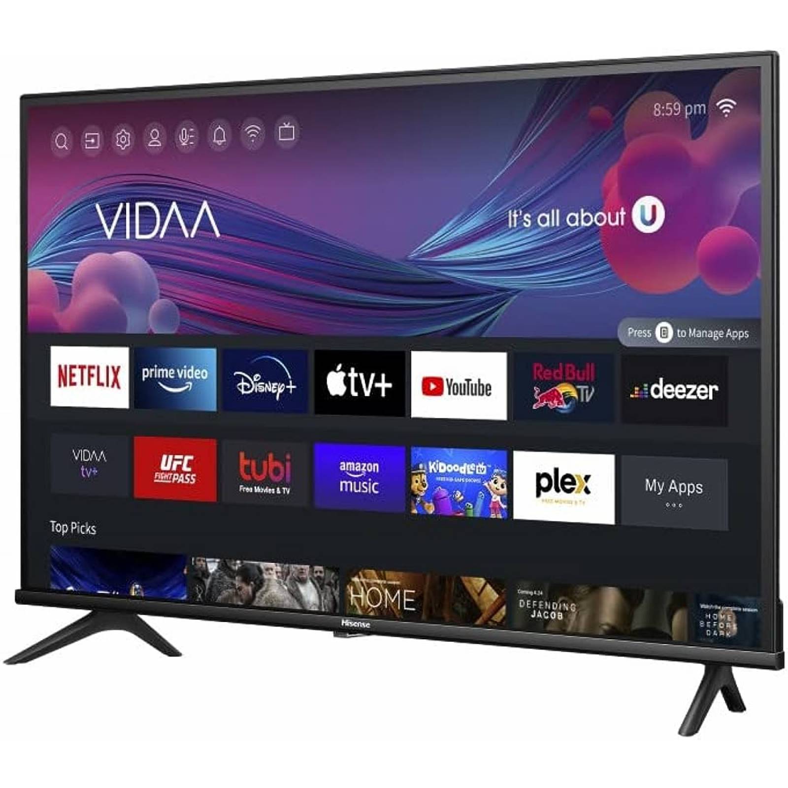 Hisense Serie A4 40 Pulgadas Clase FHD Smart Android TV con DTS Virtual X Modos de Juego y Deportes Chromecast Integra