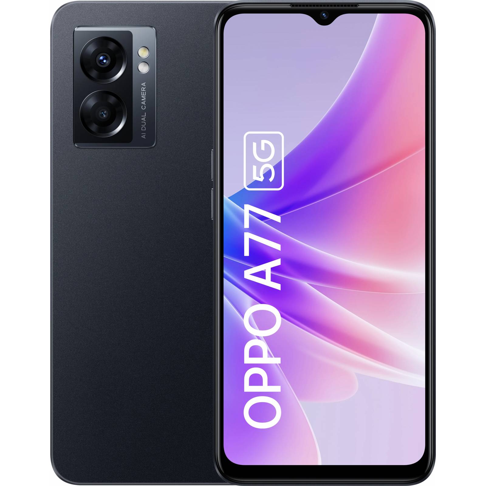 Celular Oppo A77 5G 128GB   6GB RAM   Color Negro.