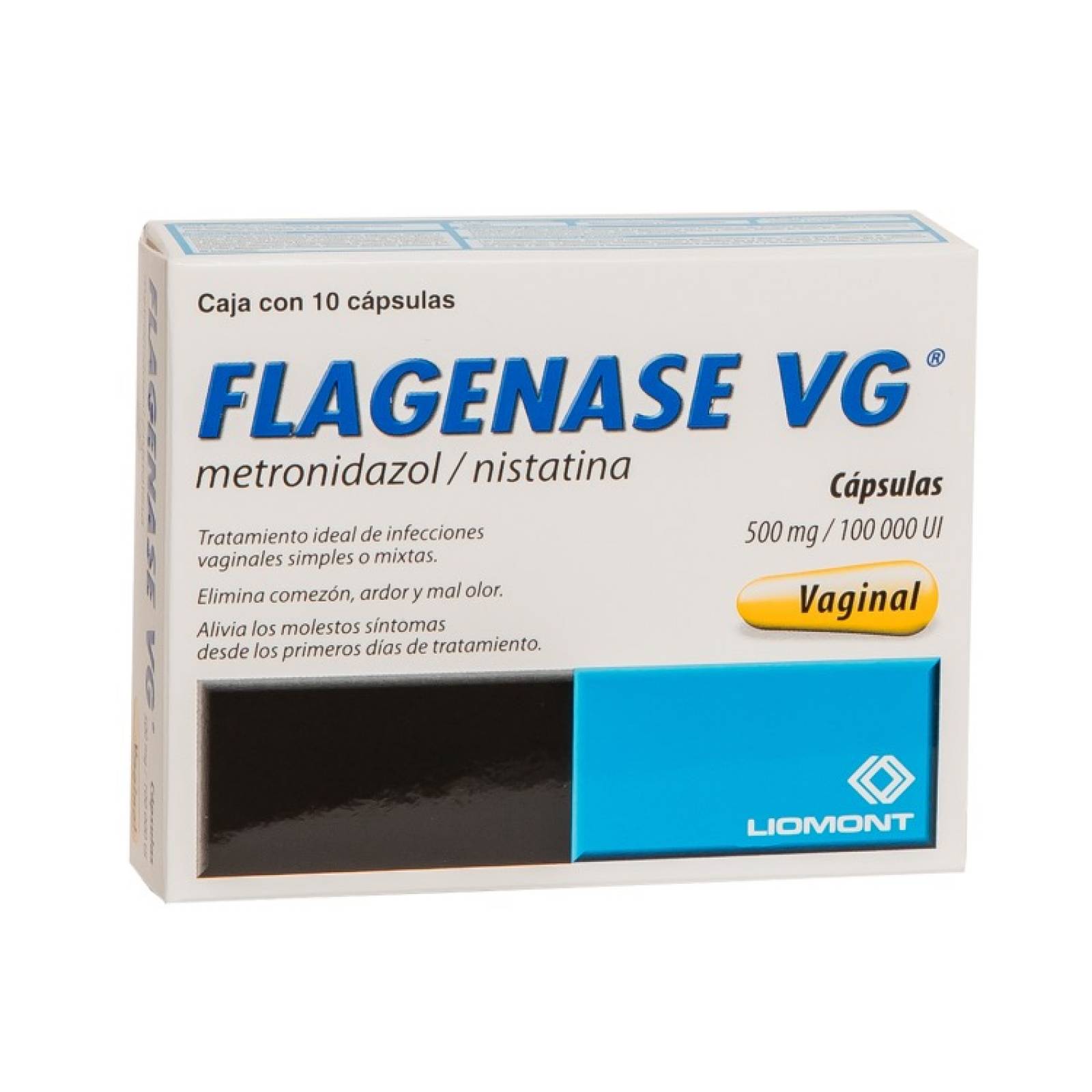 Flagenase Vg 500/100000 Mg/ui Caja 10 Capsulas