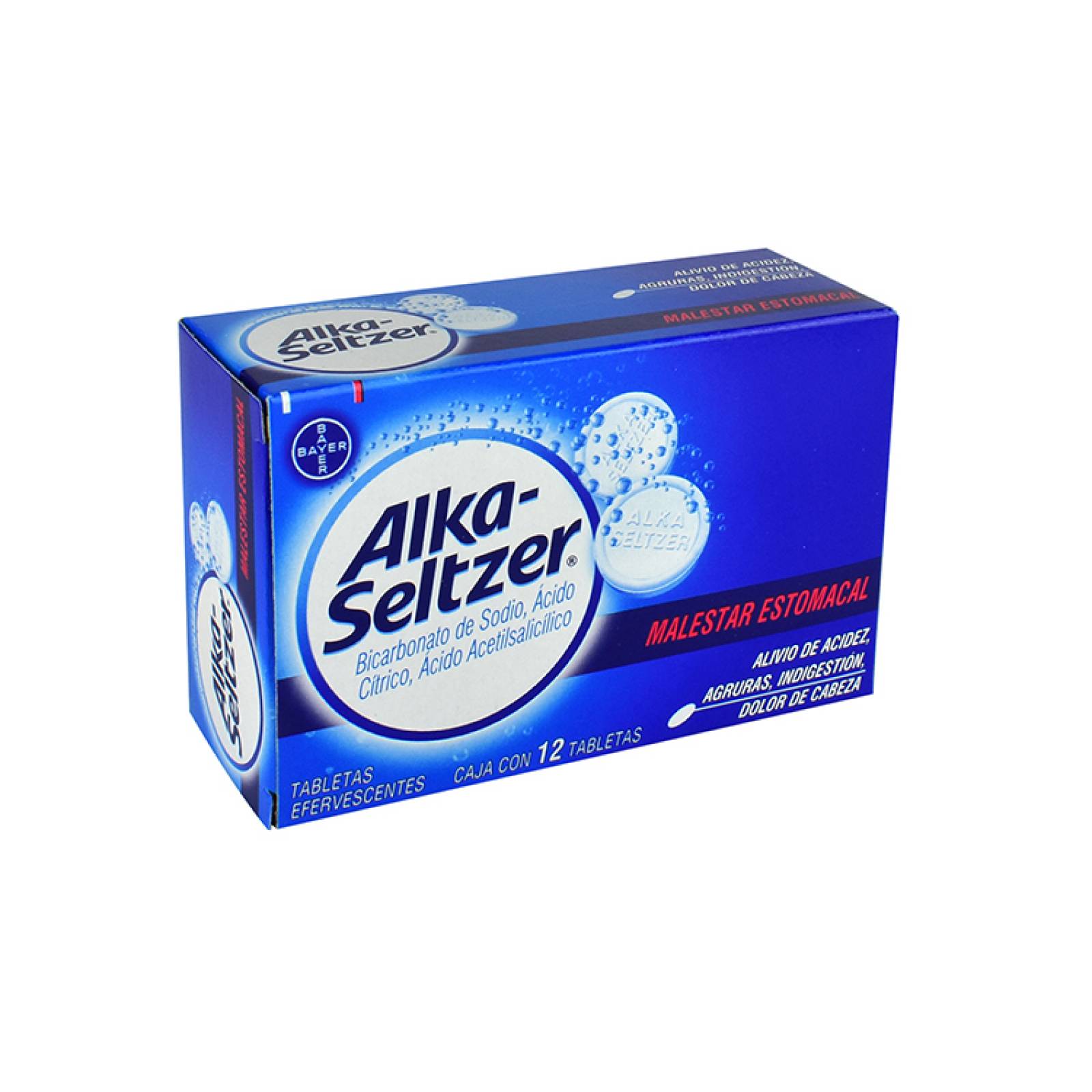 Alka Seltzer Antiácido Efervestente 12 Tabletas